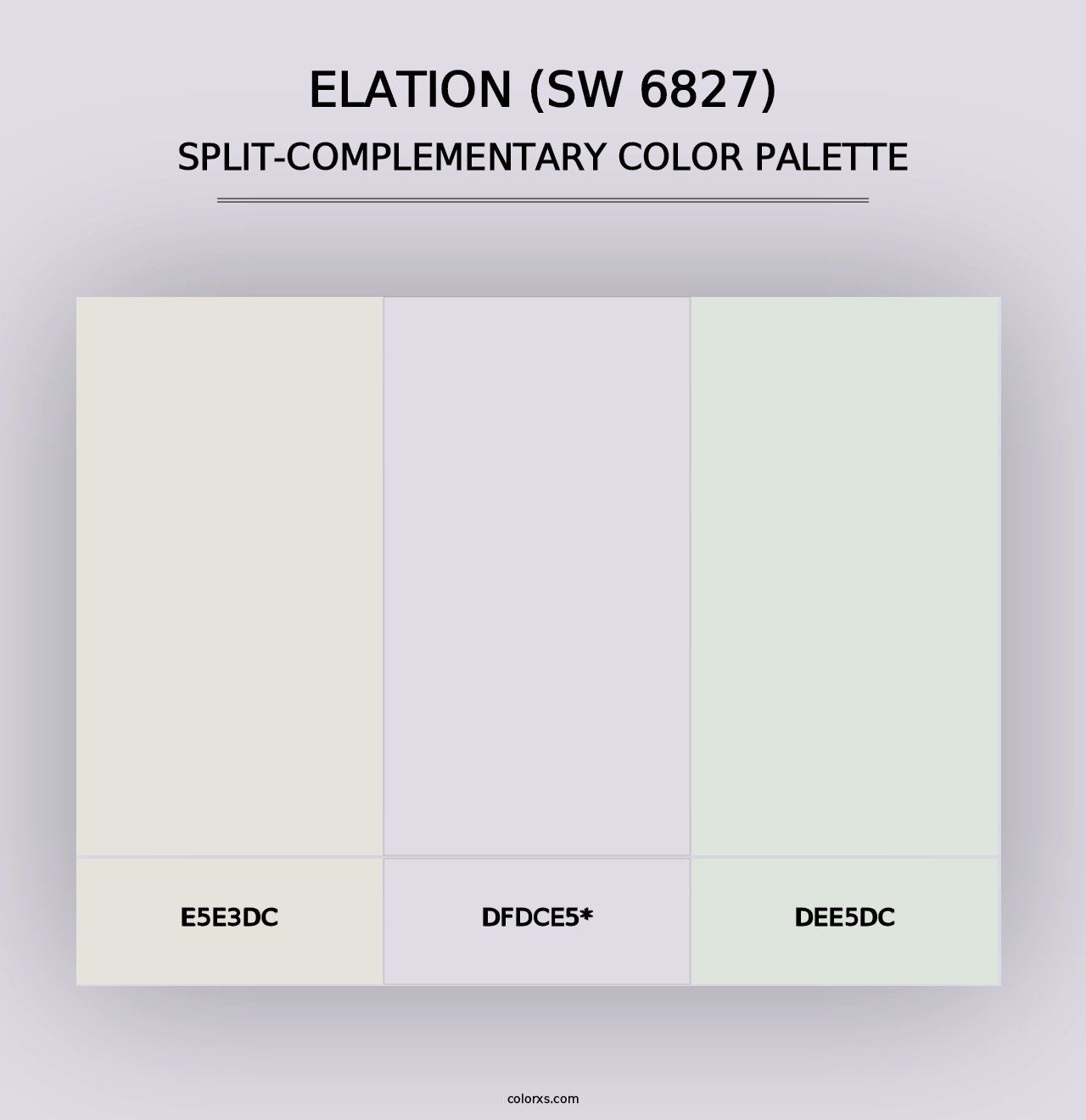 Elation (SW 6827) - Split-Complementary Color Palette