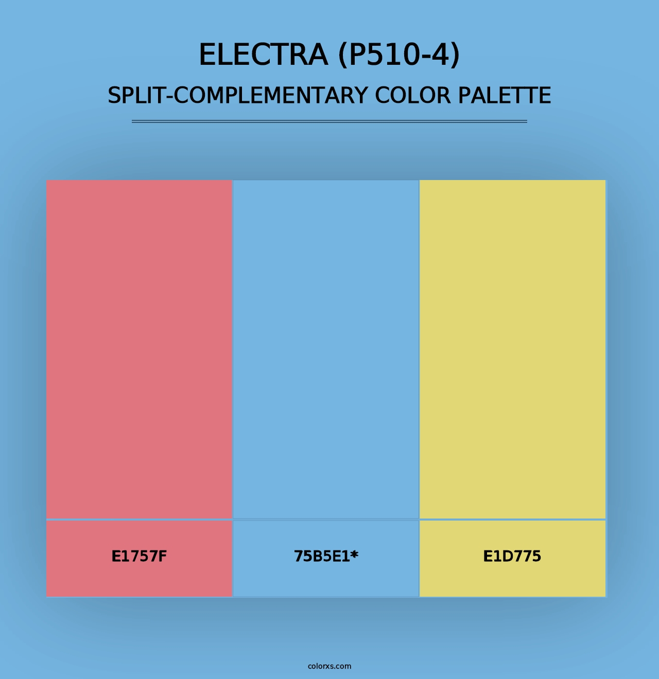 Electra (P510-4) - Split-Complementary Color Palette