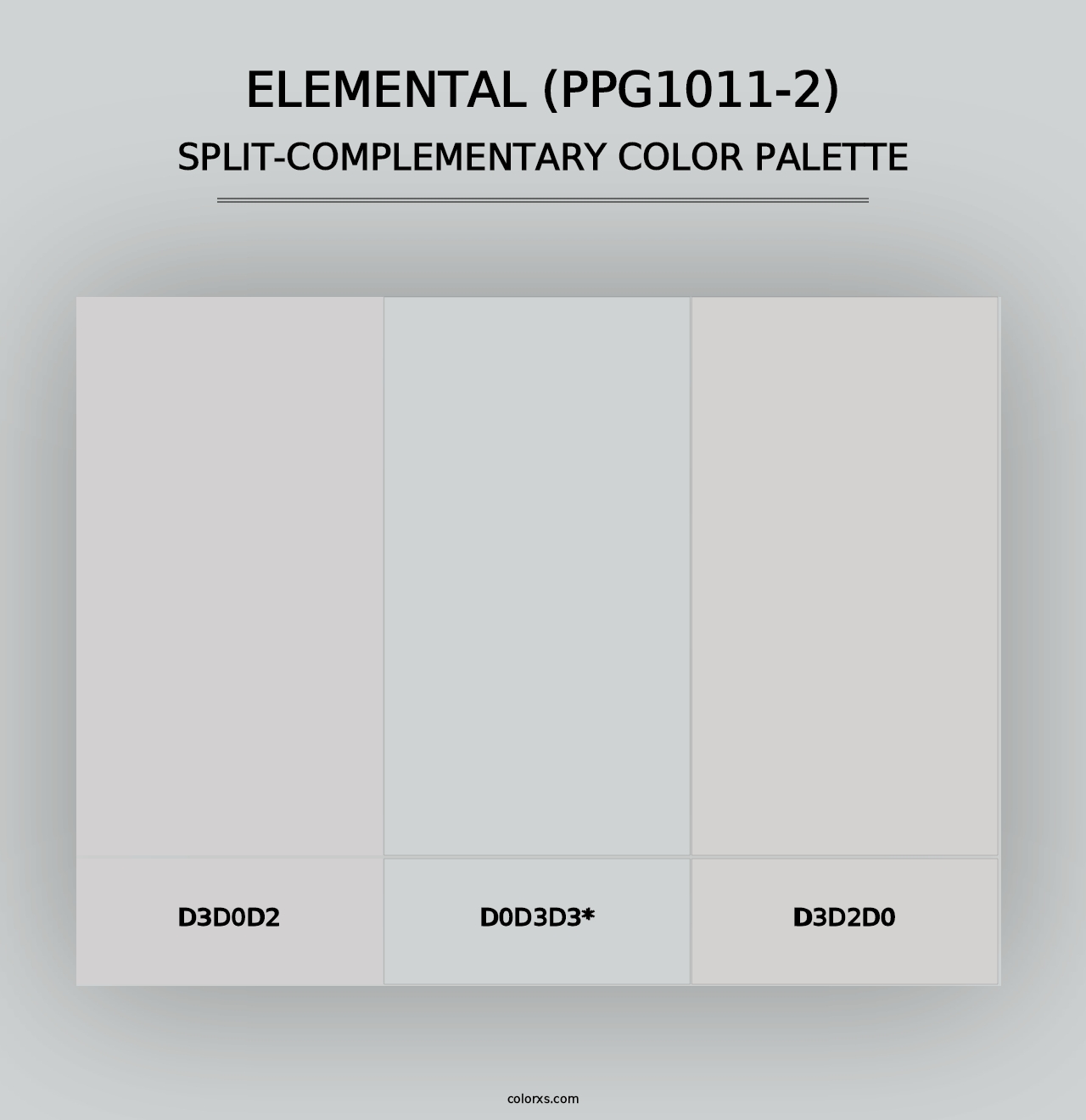 Elemental (PPG1011-2) - Split-Complementary Color Palette