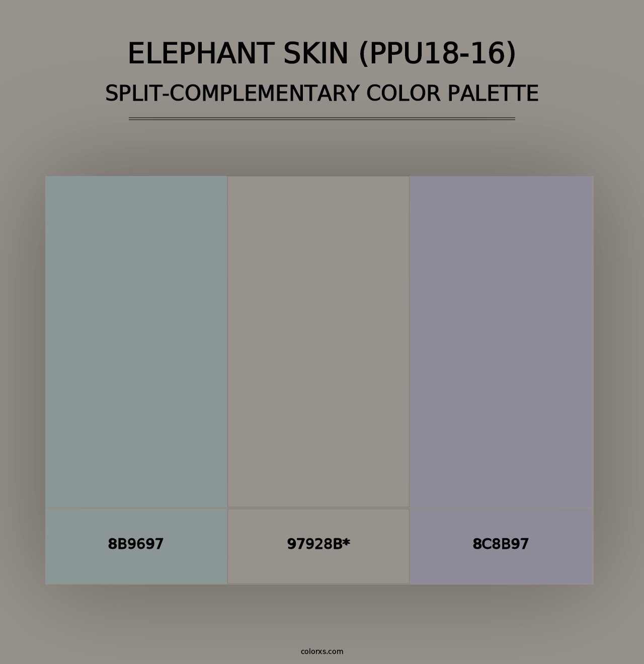 Elephant Skin (PPU18-16) - Split-Complementary Color Palette