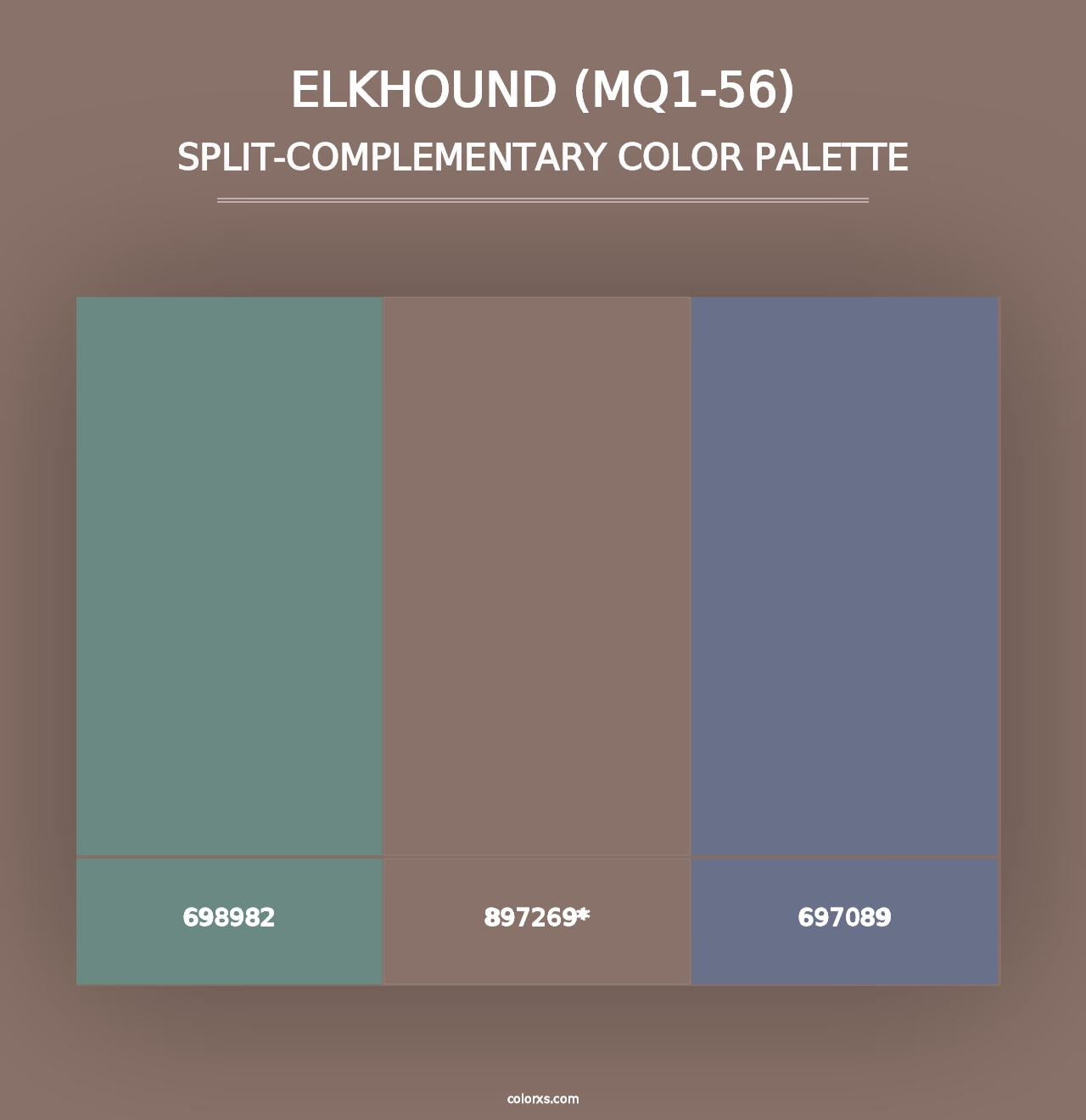 Elkhound (MQ1-56) - Split-Complementary Color Palette