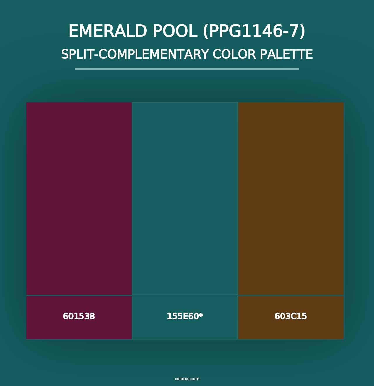 Emerald Pool (PPG1146-7) - Split-Complementary Color Palette