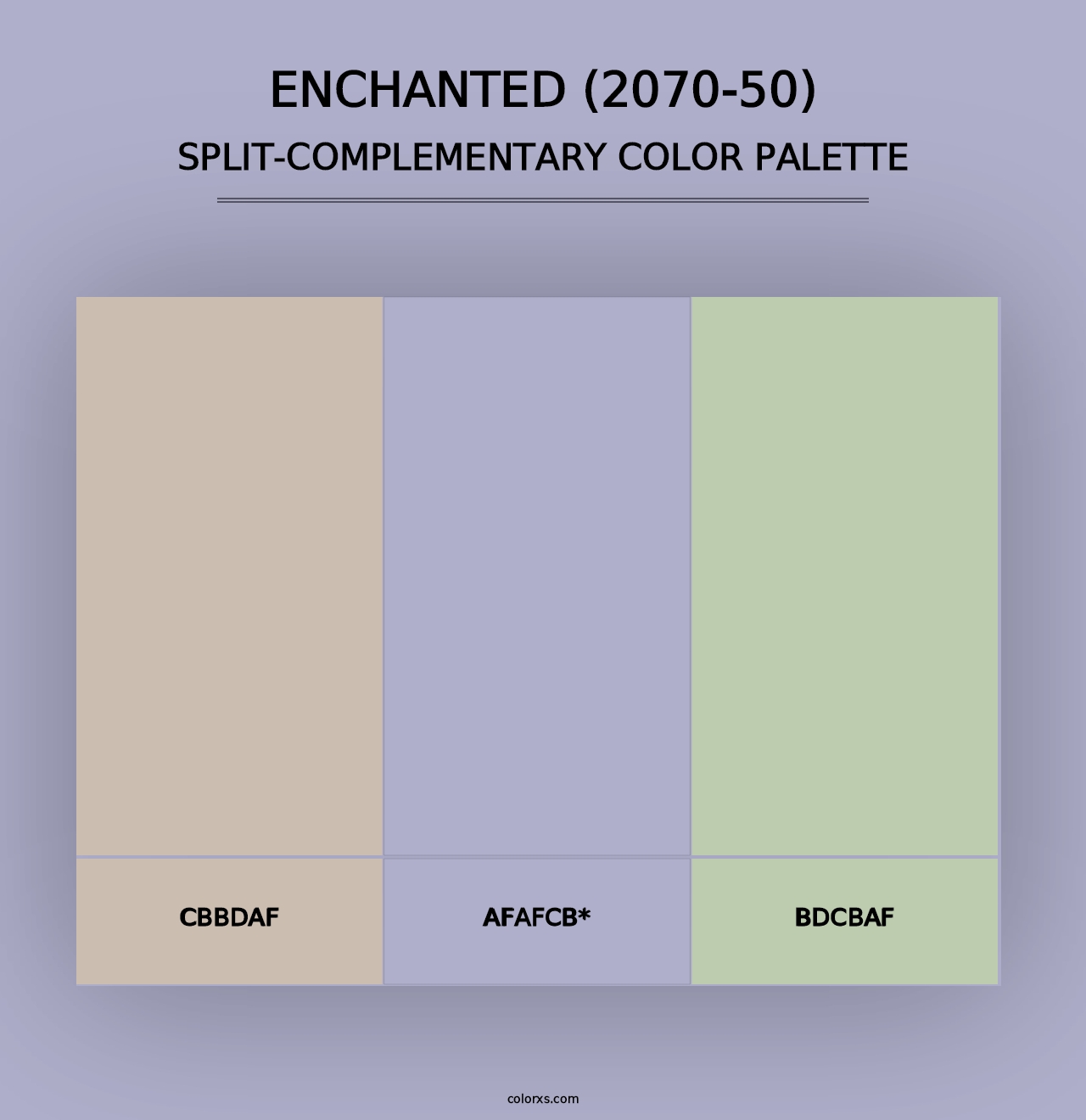 Enchanted (2070-50) - Split-Complementary Color Palette