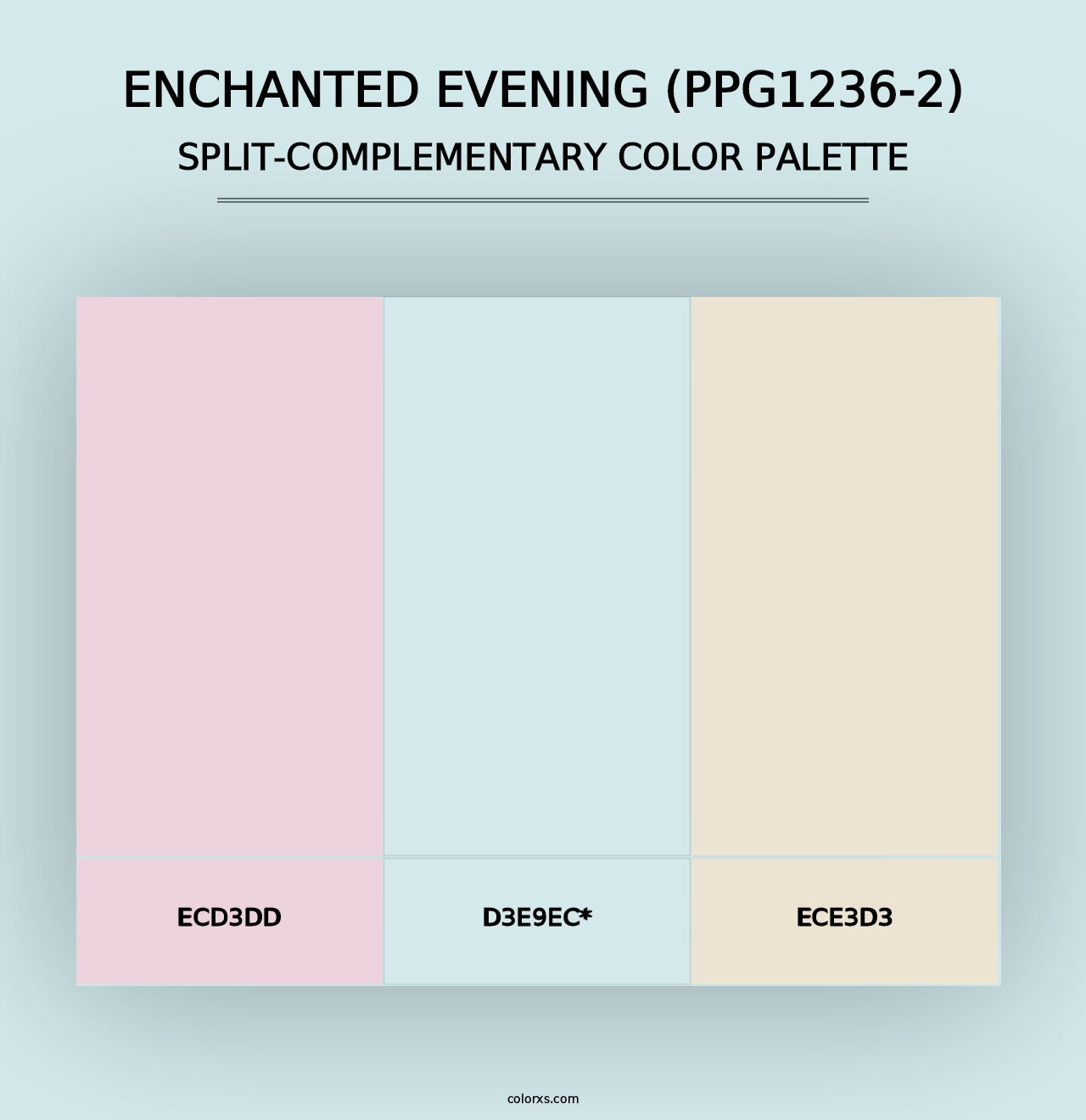 Enchanted Evening (PPG1236-2) - Split-Complementary Color Palette