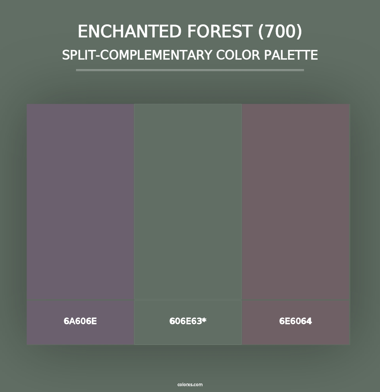 Enchanted Forest (700) - Split-Complementary Color Palette