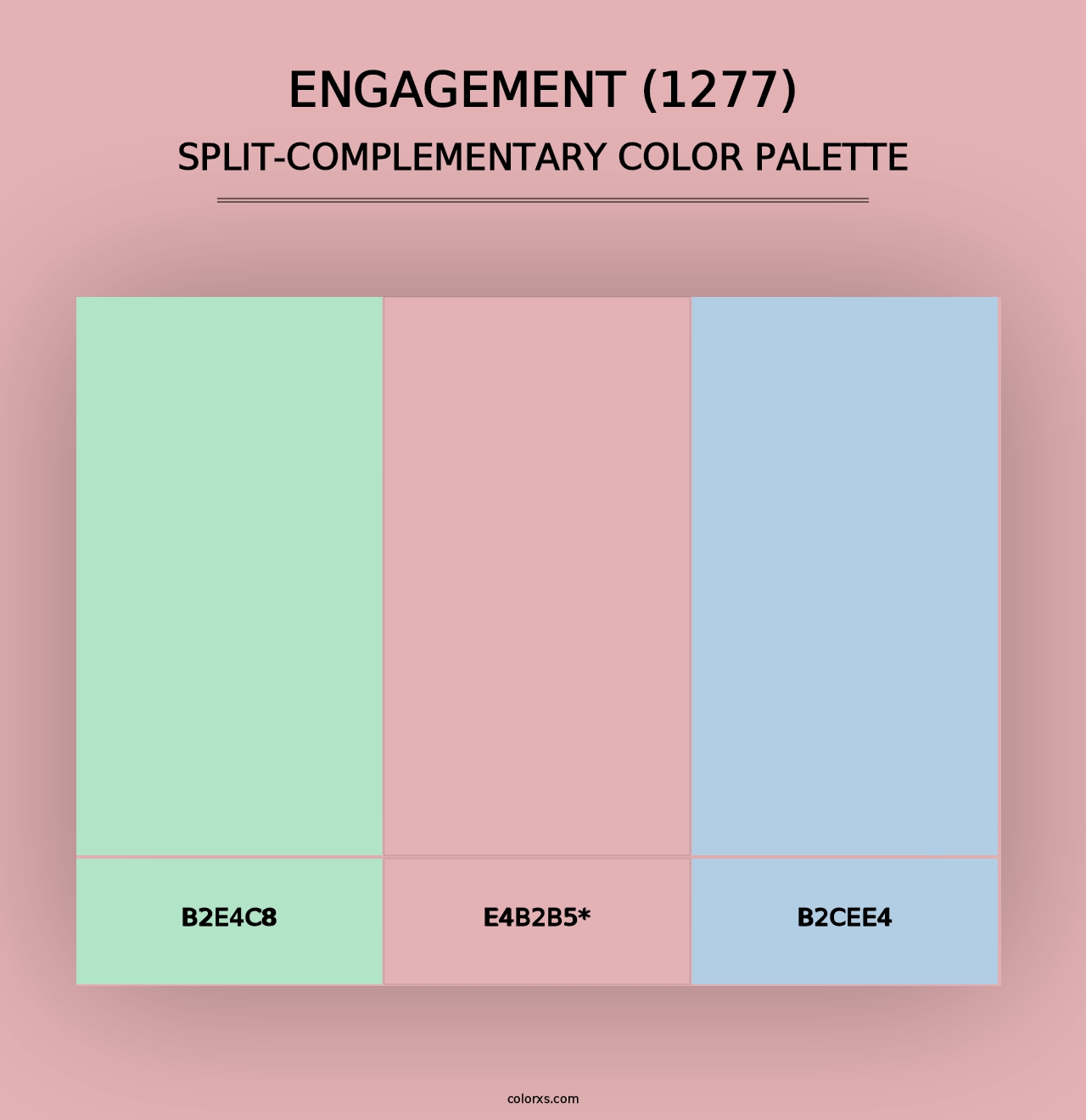 Engagement (1277) - Split-Complementary Color Palette