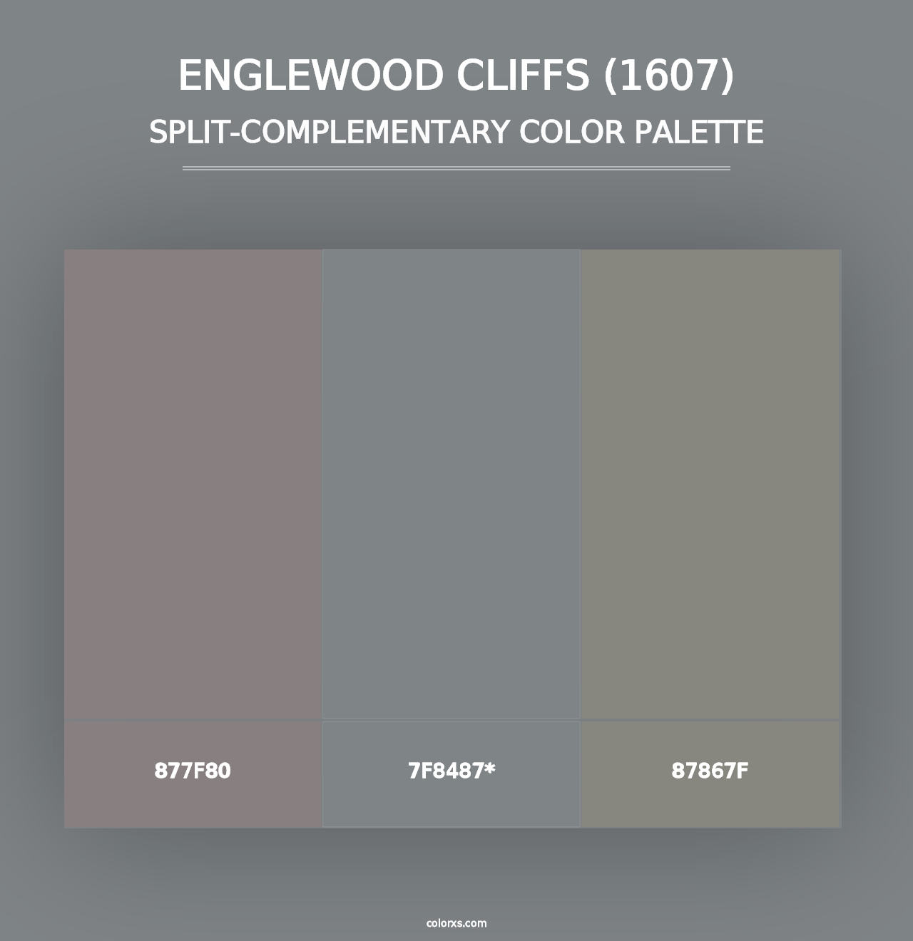 Englewood Cliffs (1607) - Split-Complementary Color Palette