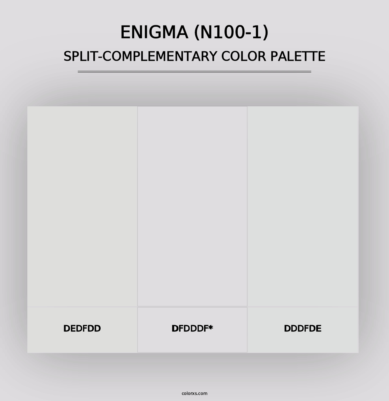 Enigma (N100-1) - Split-Complementary Color Palette