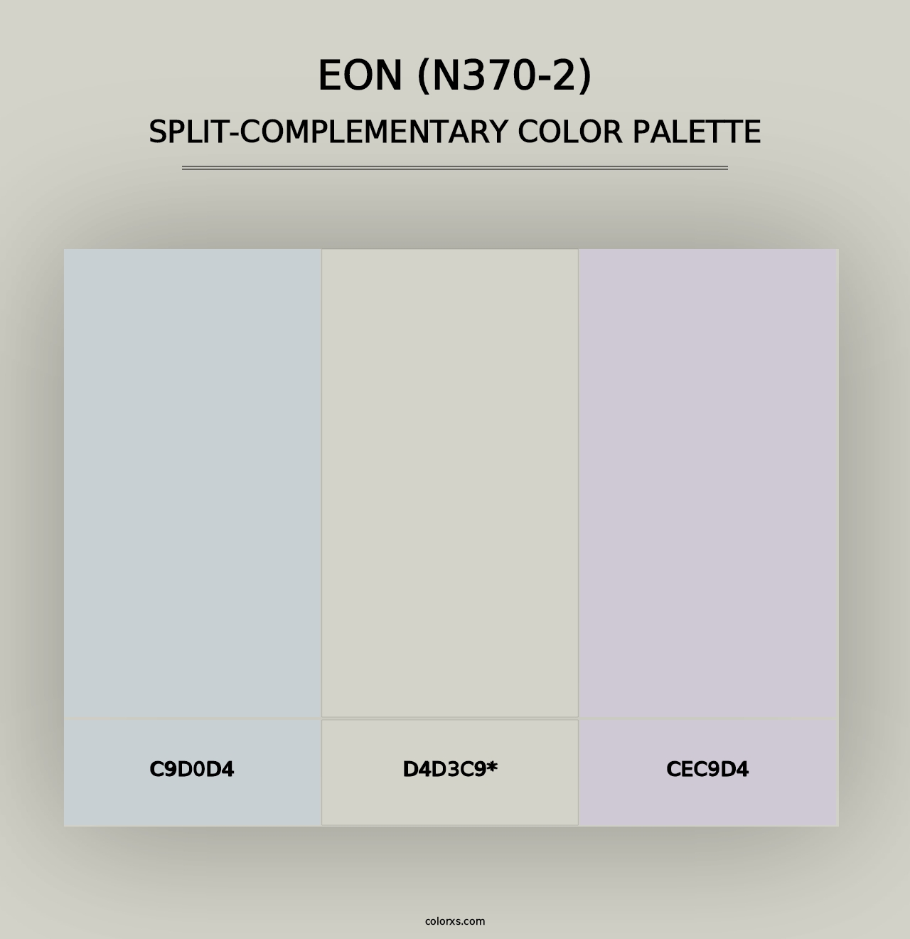 Eon (N370-2) - Split-Complementary Color Palette