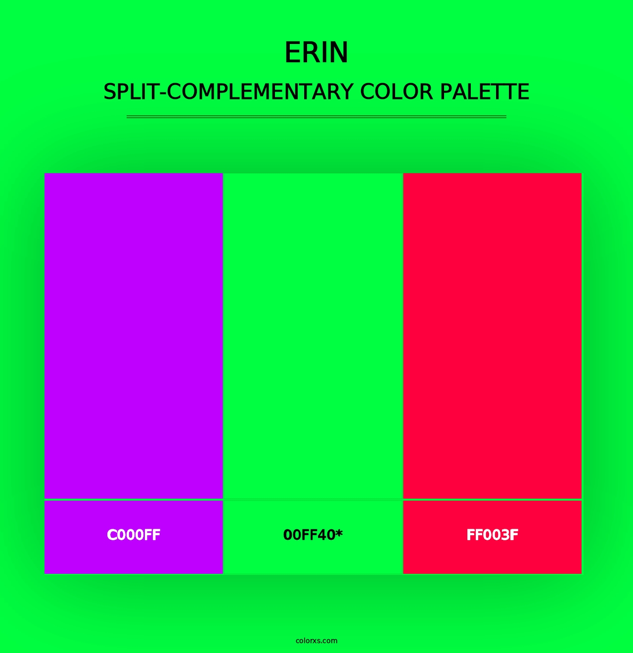 Erin - Split-Complementary Color Palette