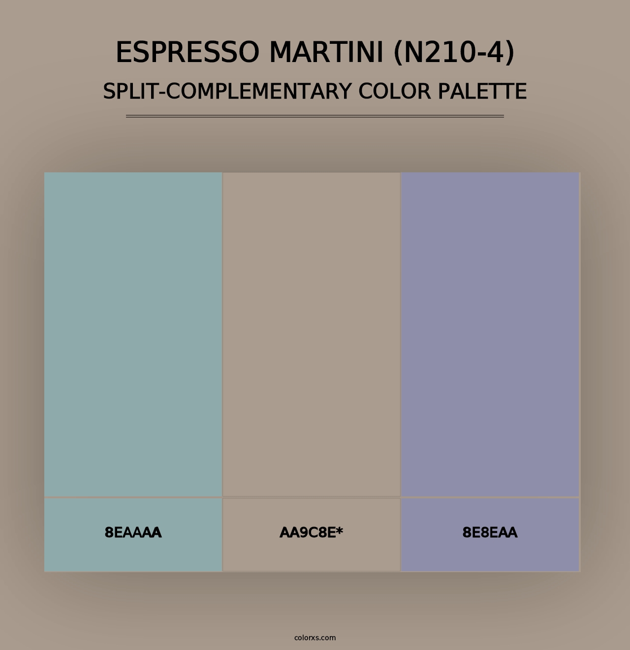 Espresso Martini (N210-4) - Split-Complementary Color Palette