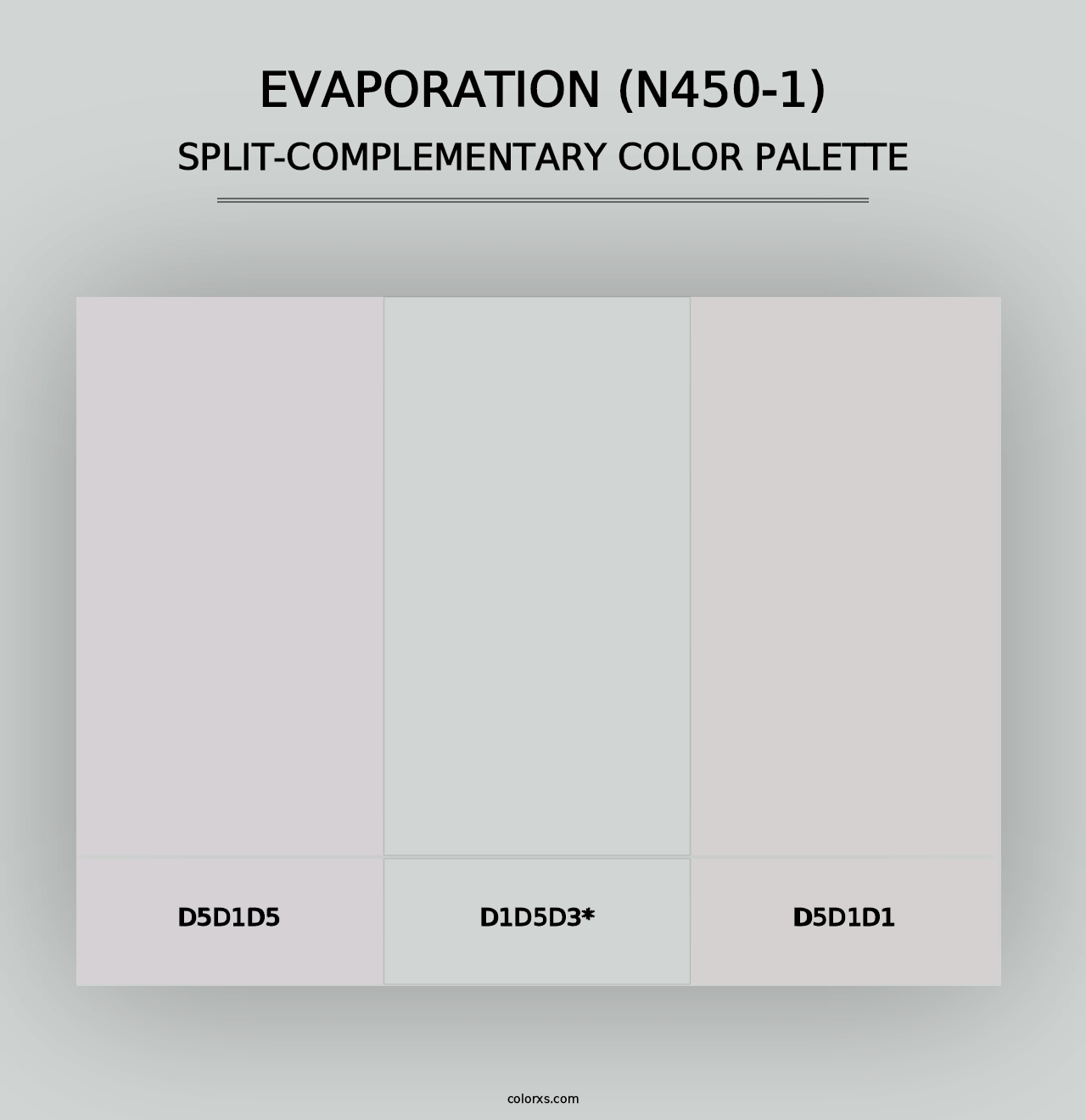 Evaporation (N450-1) - Split-Complementary Color Palette