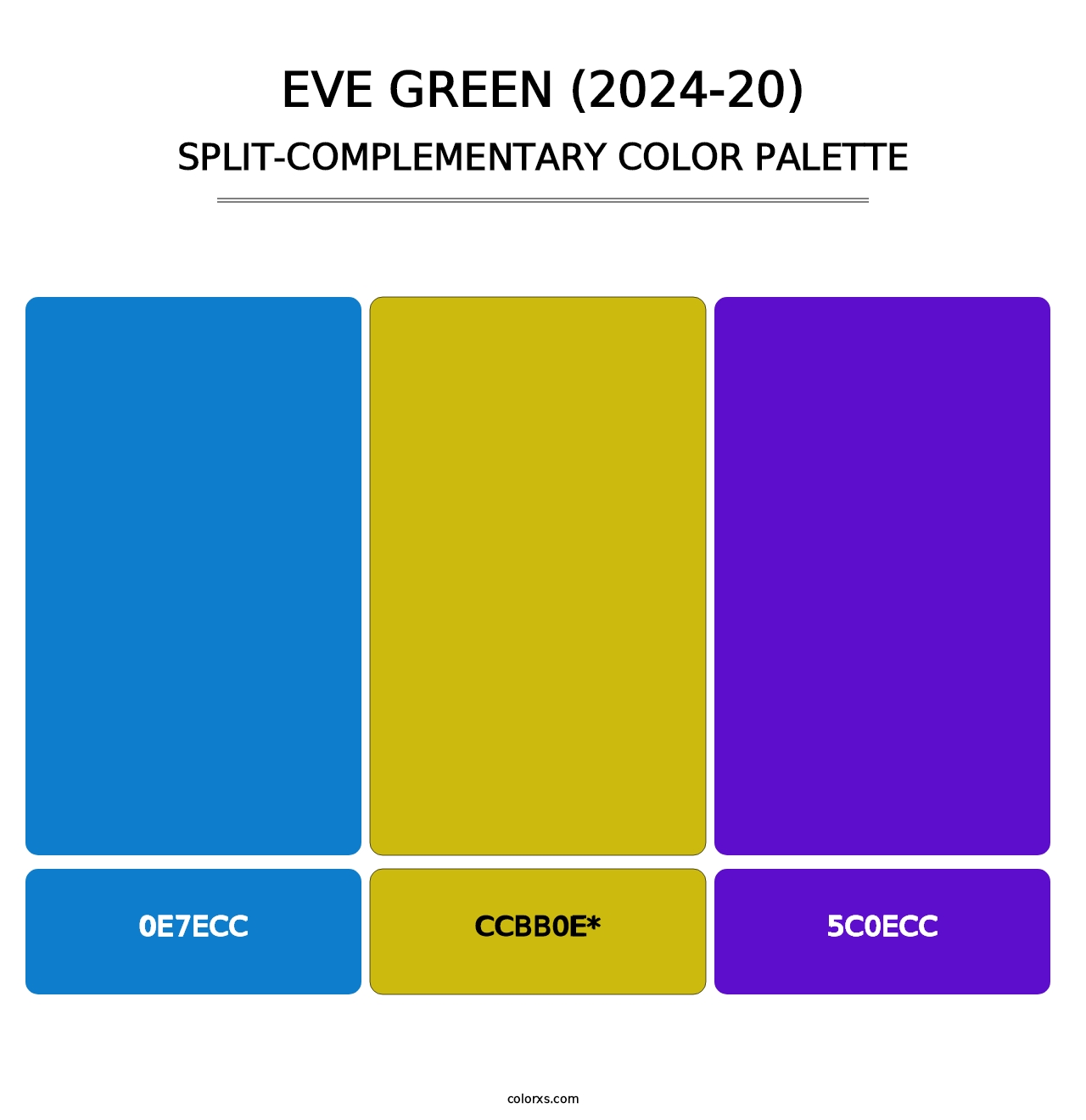 Eve Green (2024-20) - Split-Complementary Color Palette