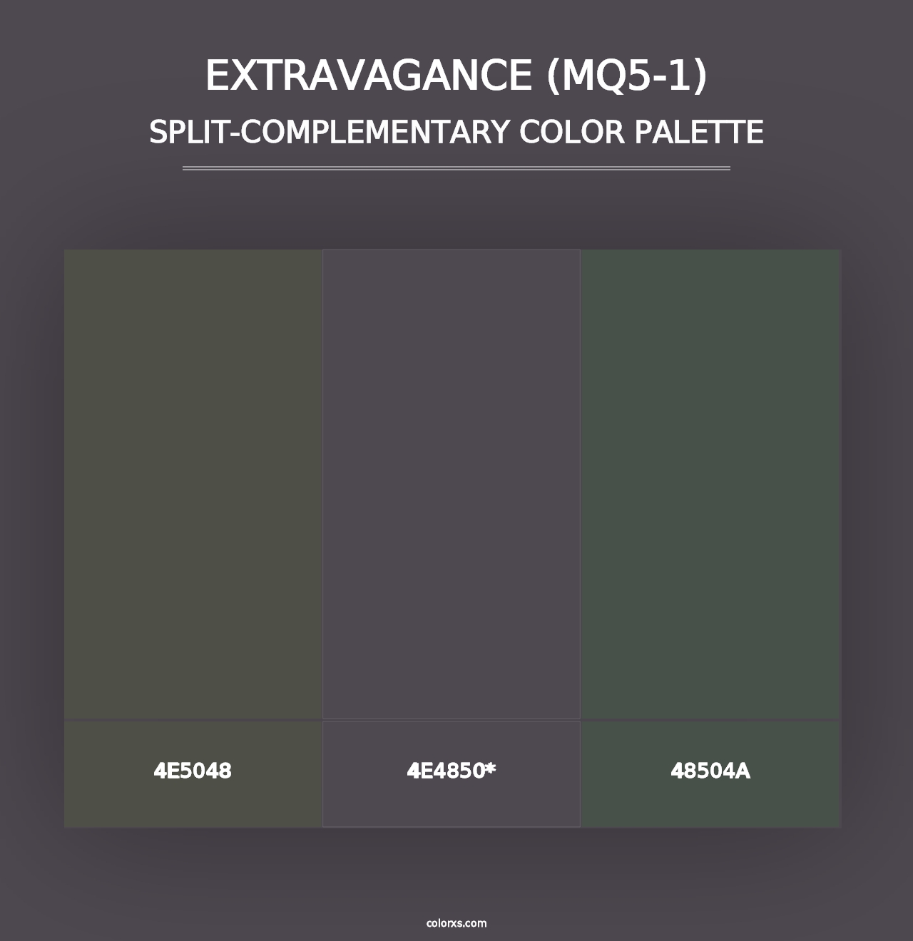 Extravagance (MQ5-1) - Split-Complementary Color Palette