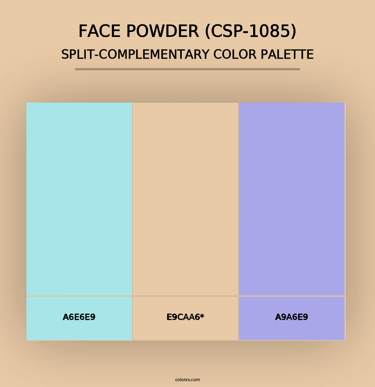 Face Powder (CSP-1085) - Split-Complementary Color Palette