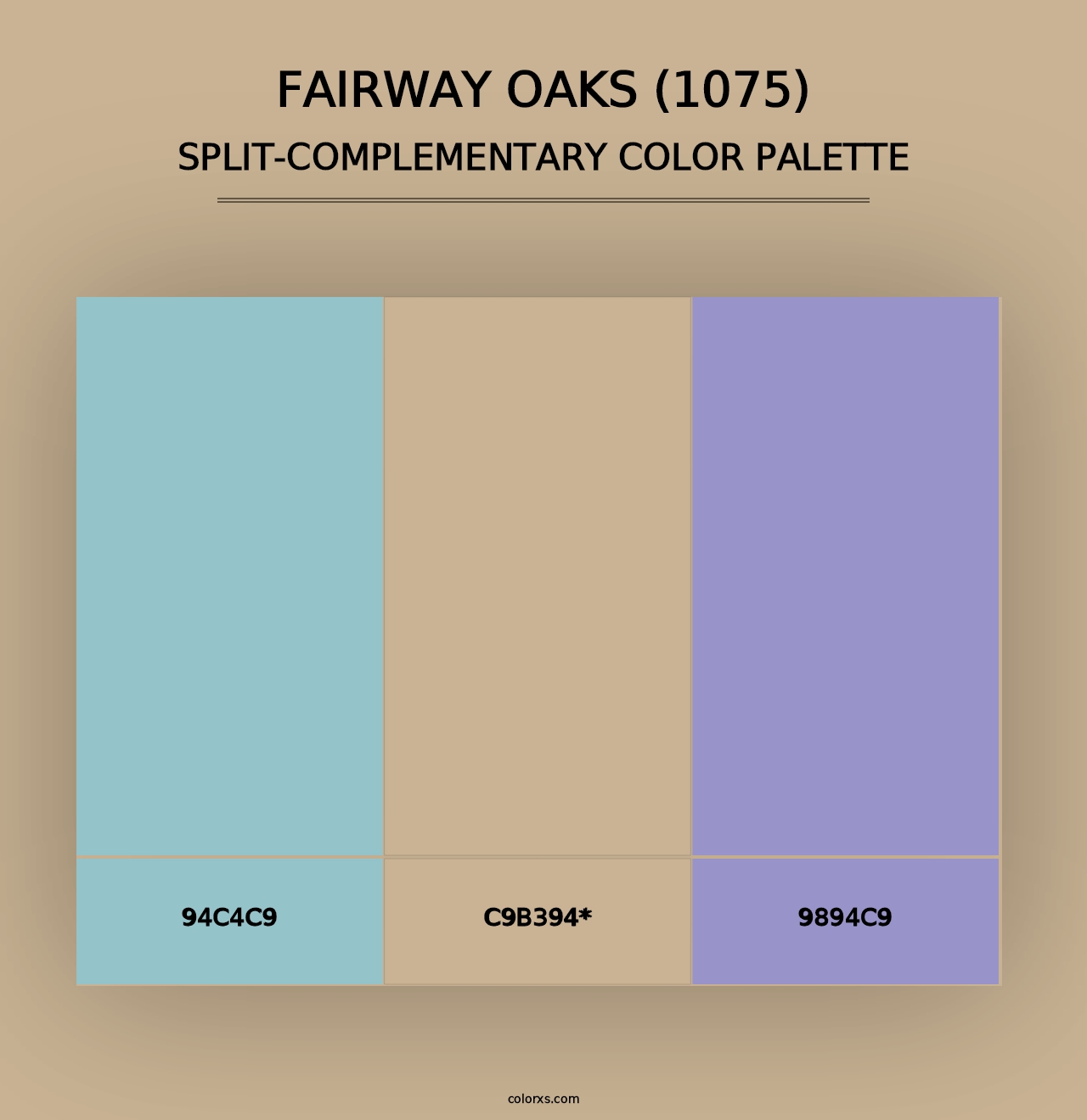 Fairway Oaks (1075) - Split-Complementary Color Palette