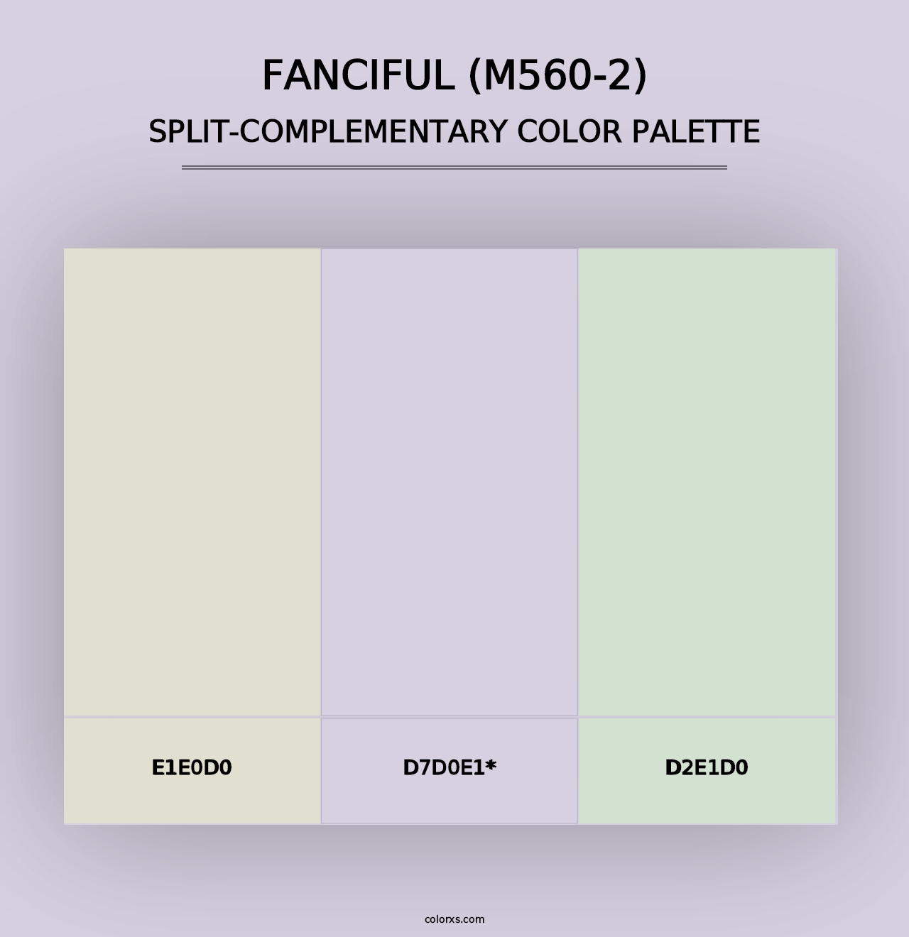 Fanciful (M560-2) - Split-Complementary Color Palette