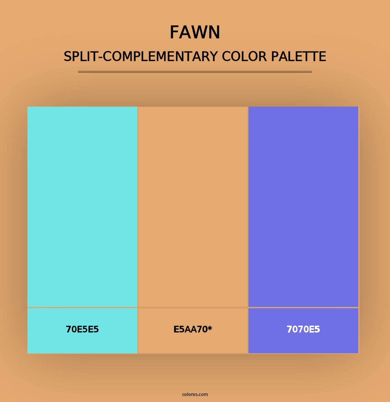 Fawn - Split-Complementary Color Palette