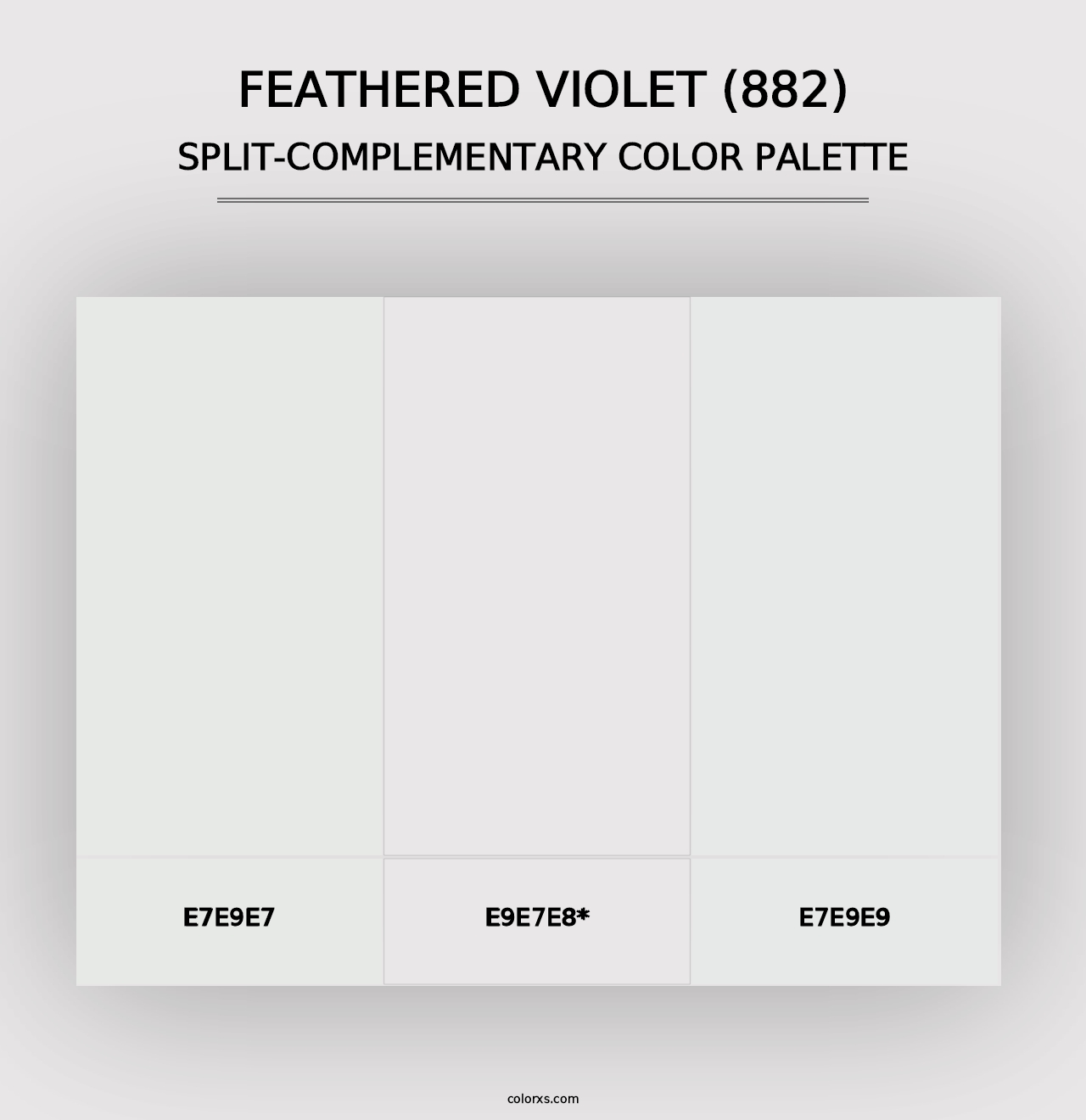 Feathered Violet (882) - Split-Complementary Color Palette