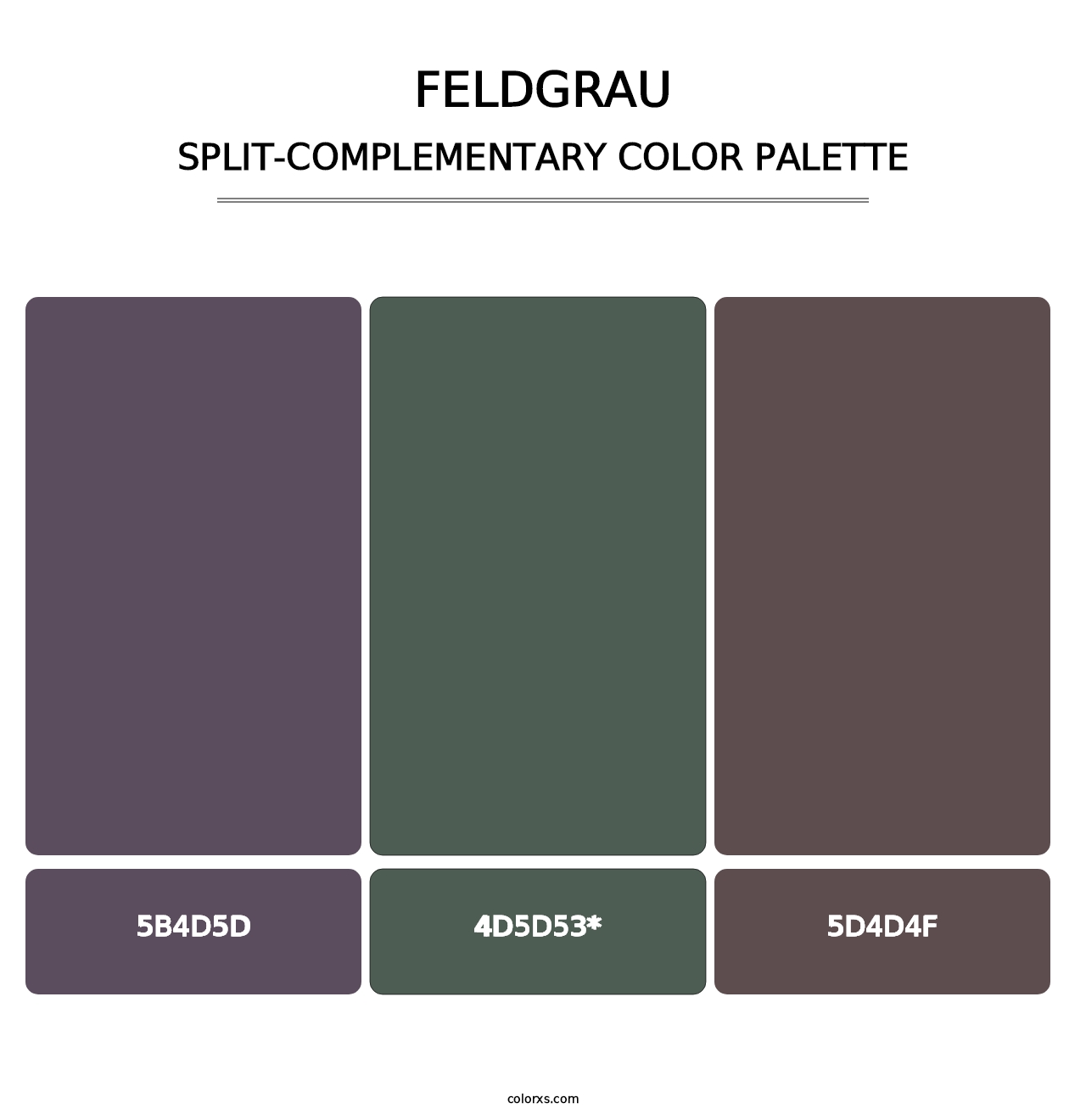 Feldgrau - Split-Complementary Color Palette