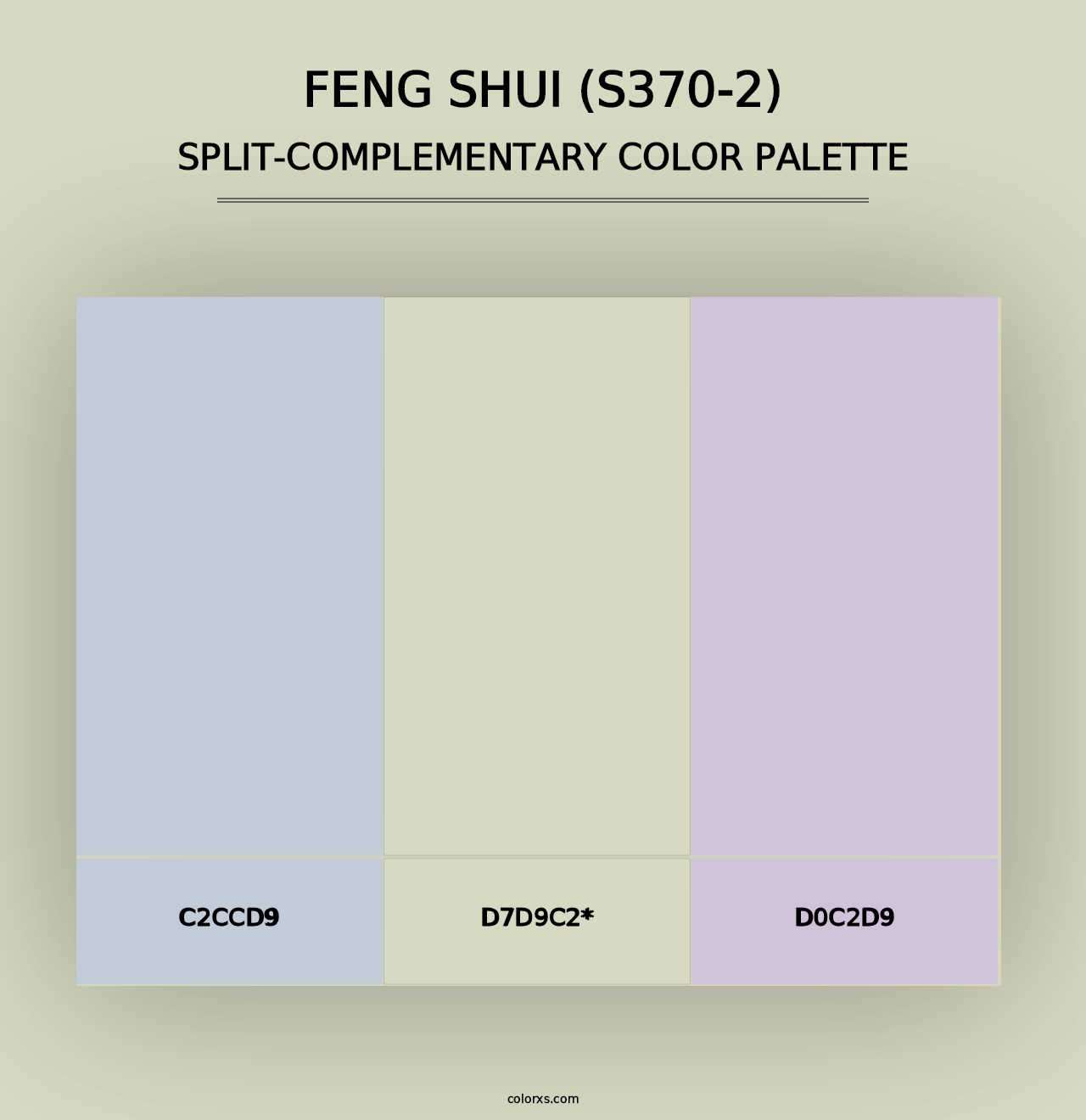 Feng Shui (S370-2) - Split-Complementary Color Palette