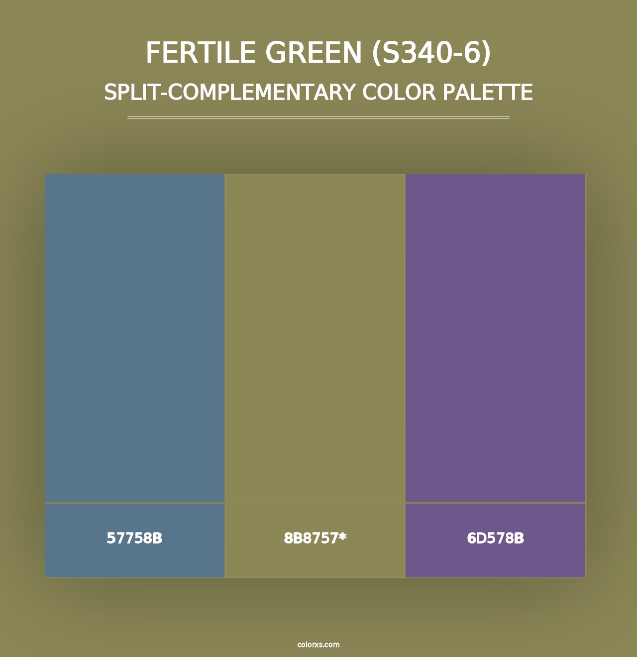 Fertile Green (S340-6) - Split-Complementary Color Palette