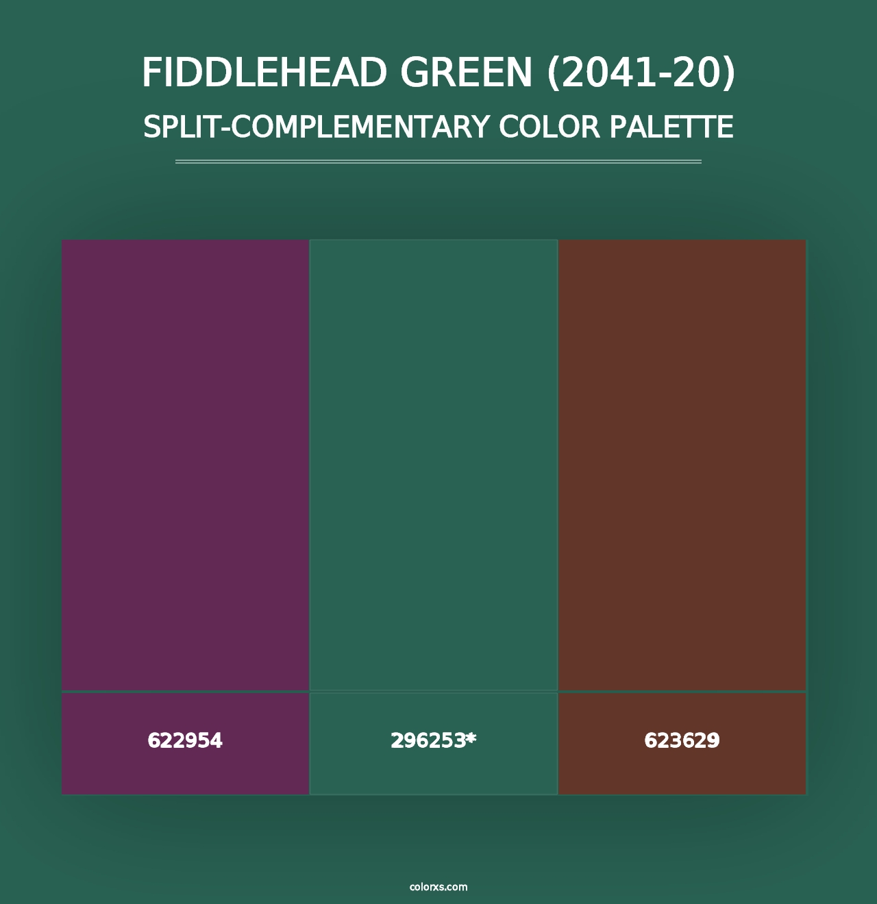 Fiddlehead Green (2041-20) - Split-Complementary Color Palette