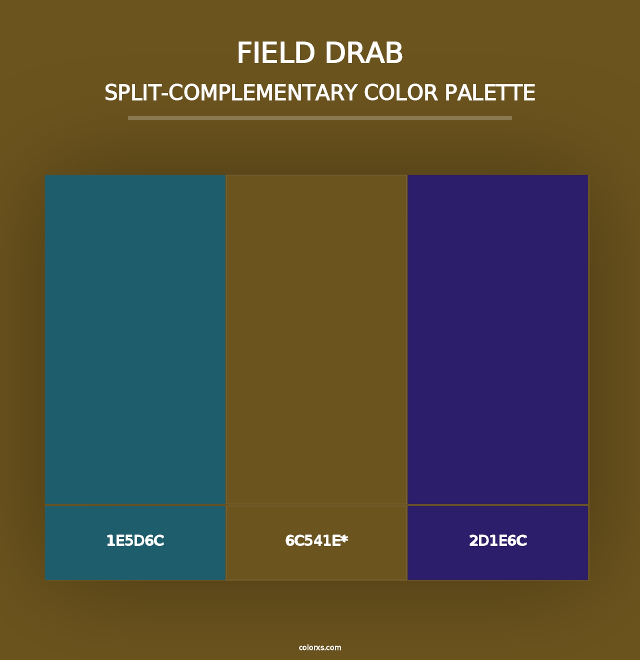 Field Drab - Split-Complementary Color Palette