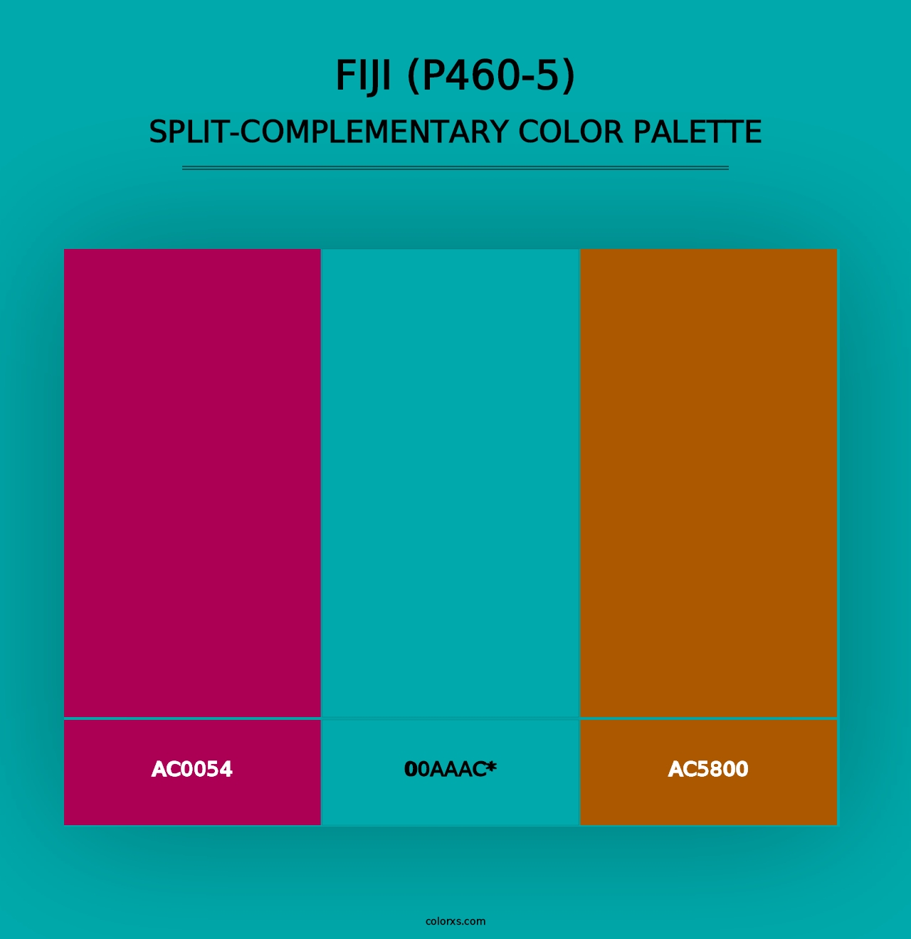 Fiji (P460-5) - Split-Complementary Color Palette