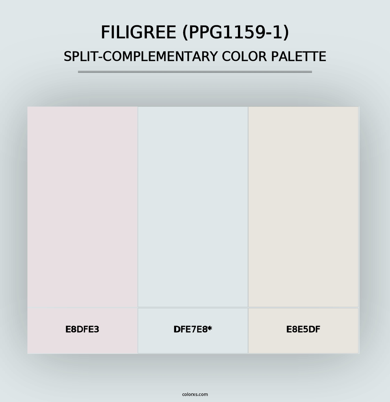 Filigree (PPG1159-1) - Split-Complementary Color Palette