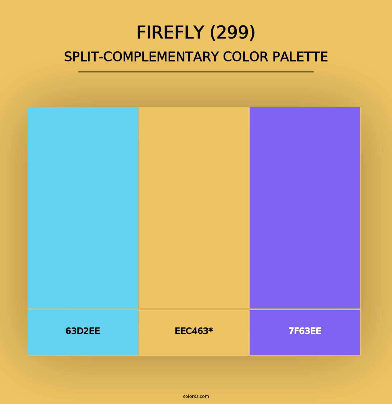 Firefly (299) - Split-Complementary Color Palette