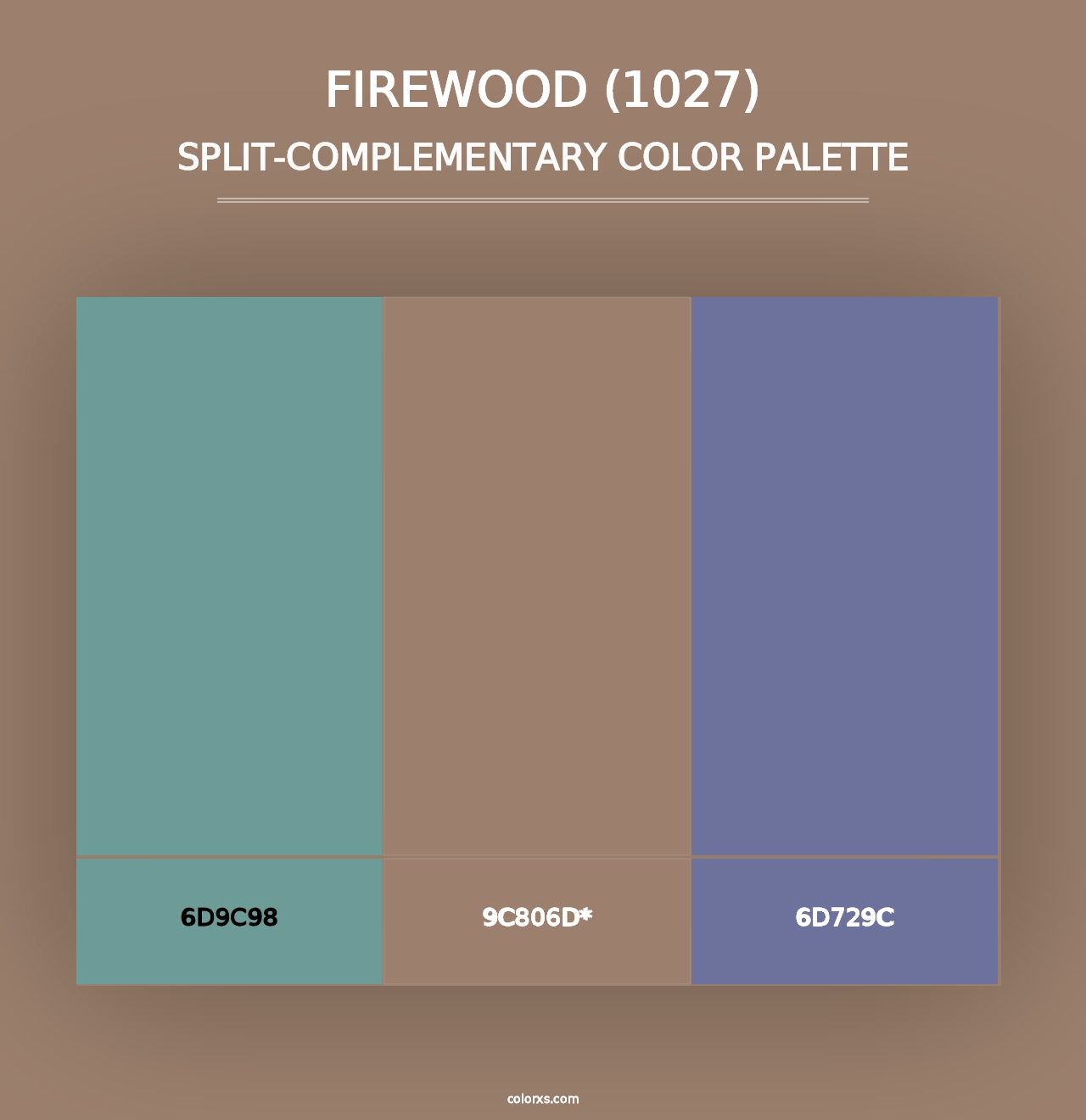 Firewood (1027) - Split-Complementary Color Palette