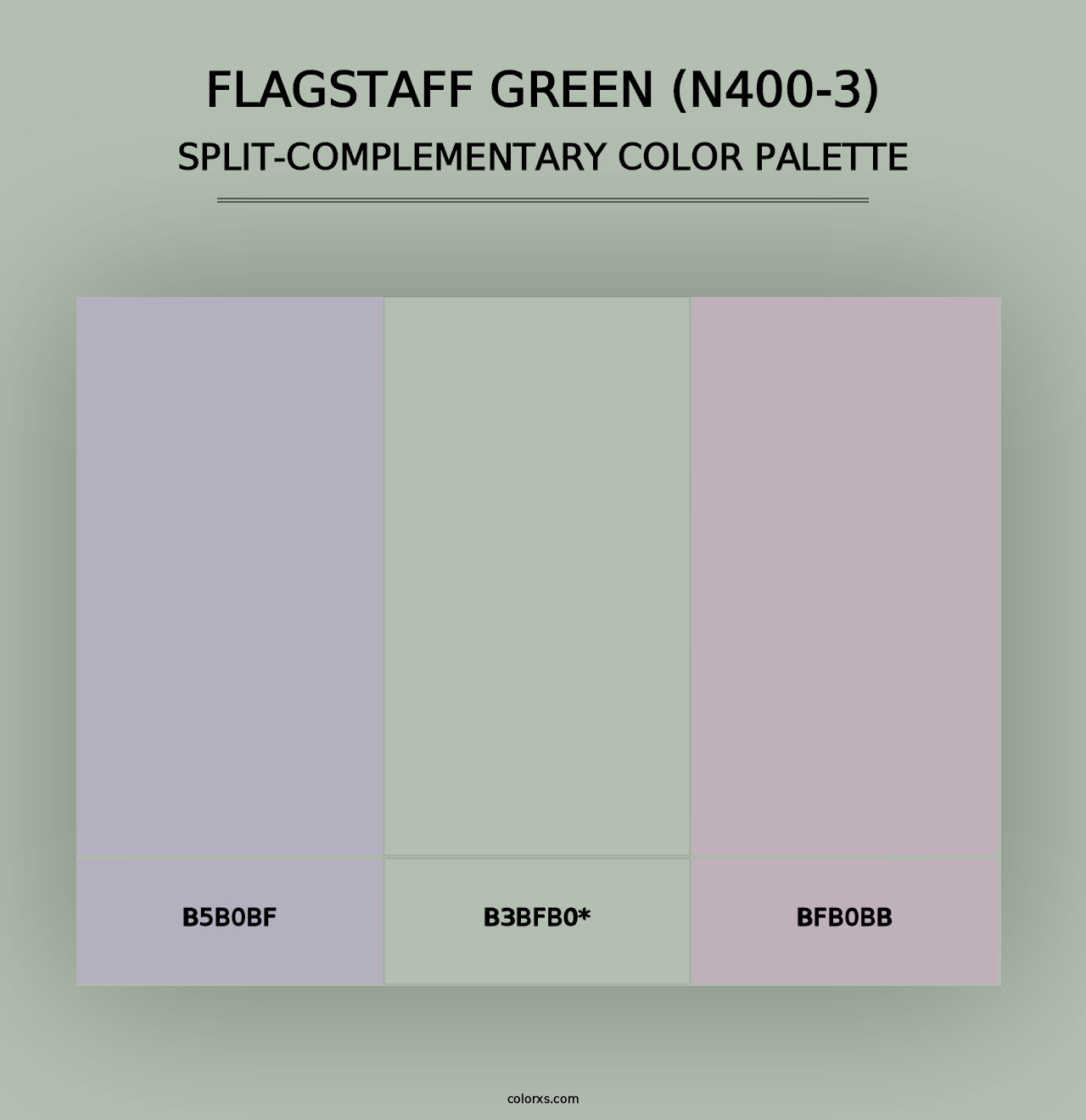 Flagstaff Green (N400-3) - Split-Complementary Color Palette