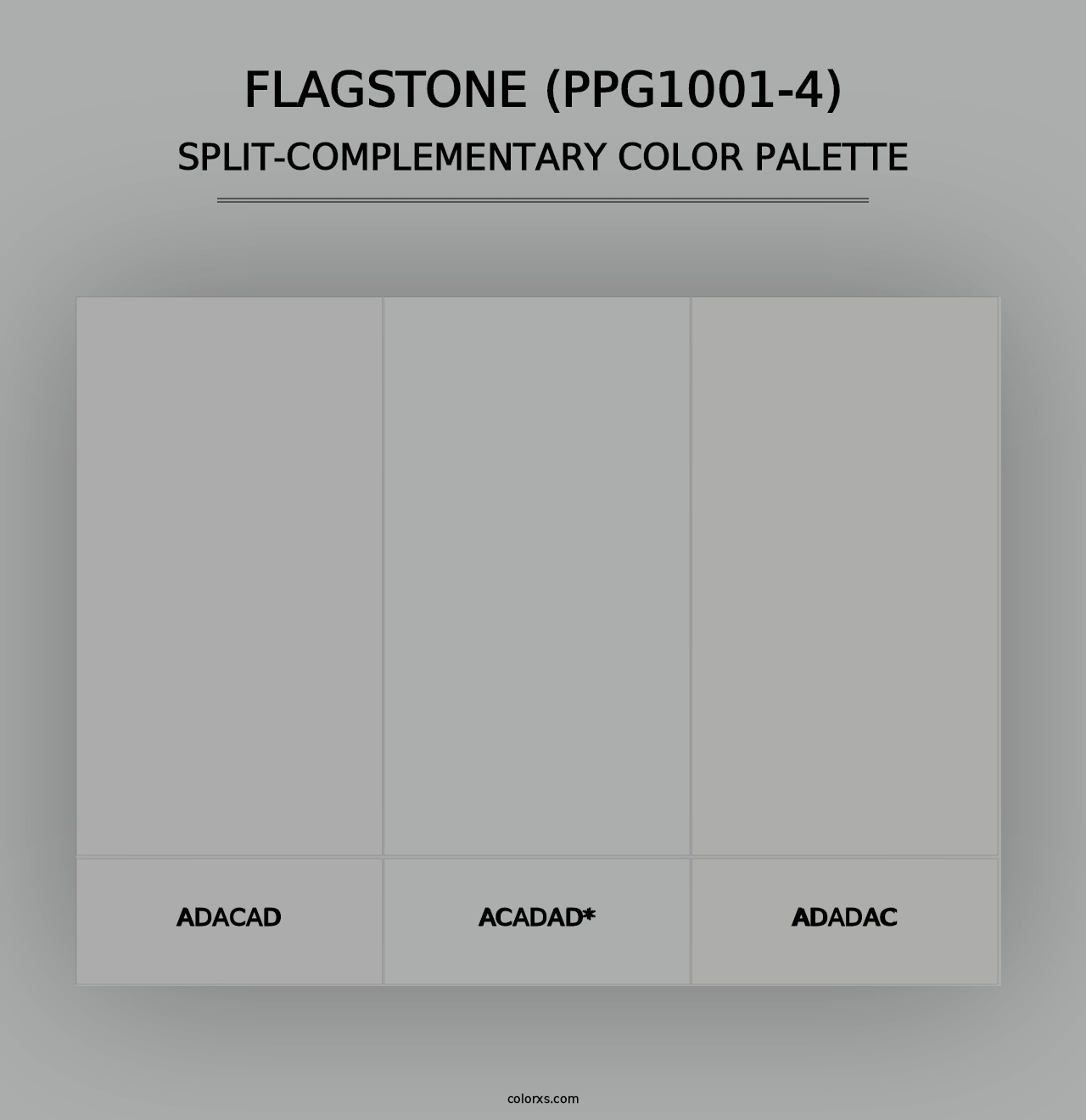 Flagstone (PPG1001-4) - Split-Complementary Color Palette