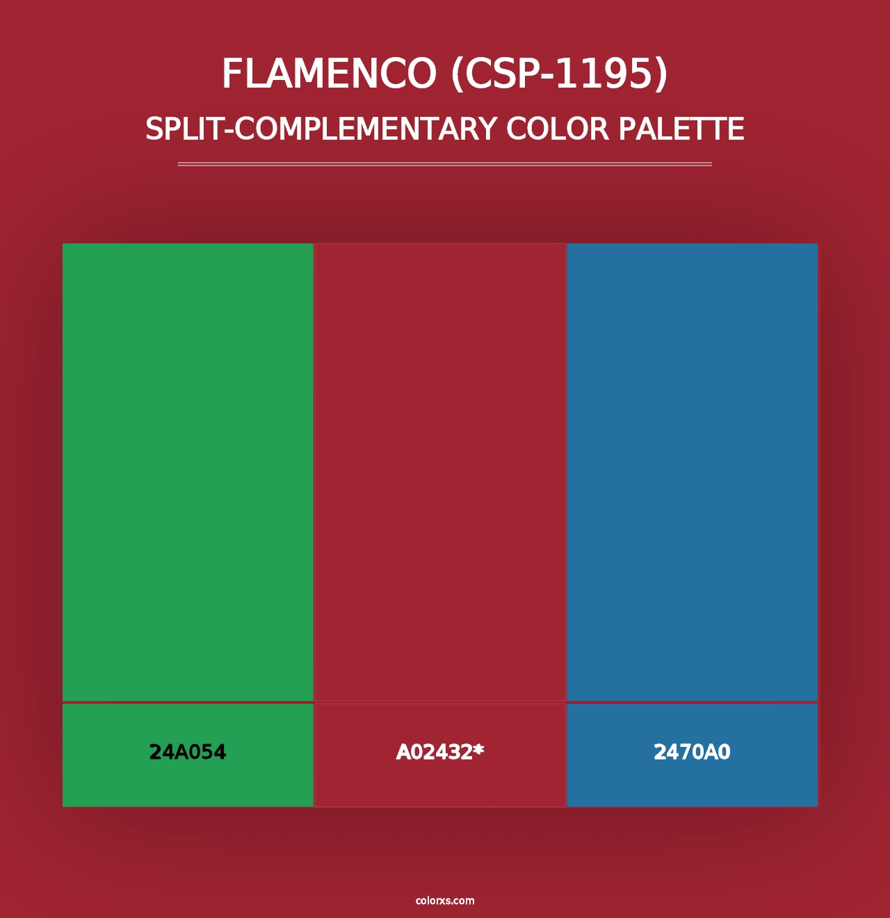 Flamenco (CSP-1195) - Split-Complementary Color Palette