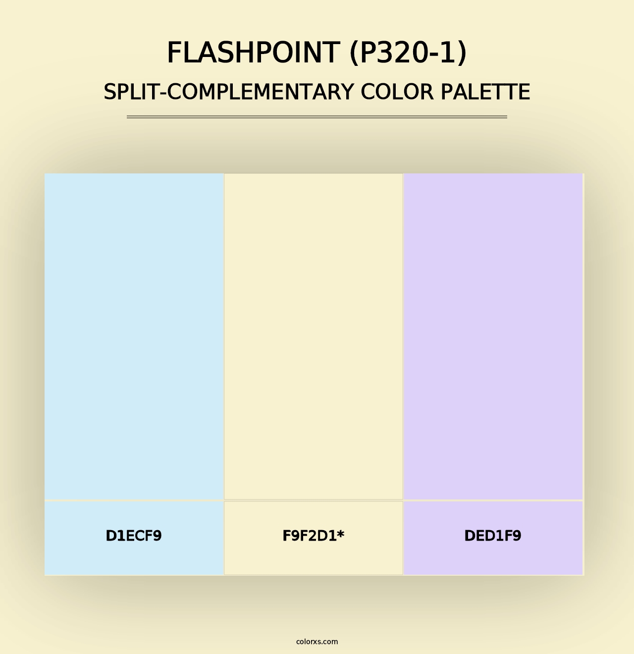 Flashpoint (P320-1) - Split-Complementary Color Palette