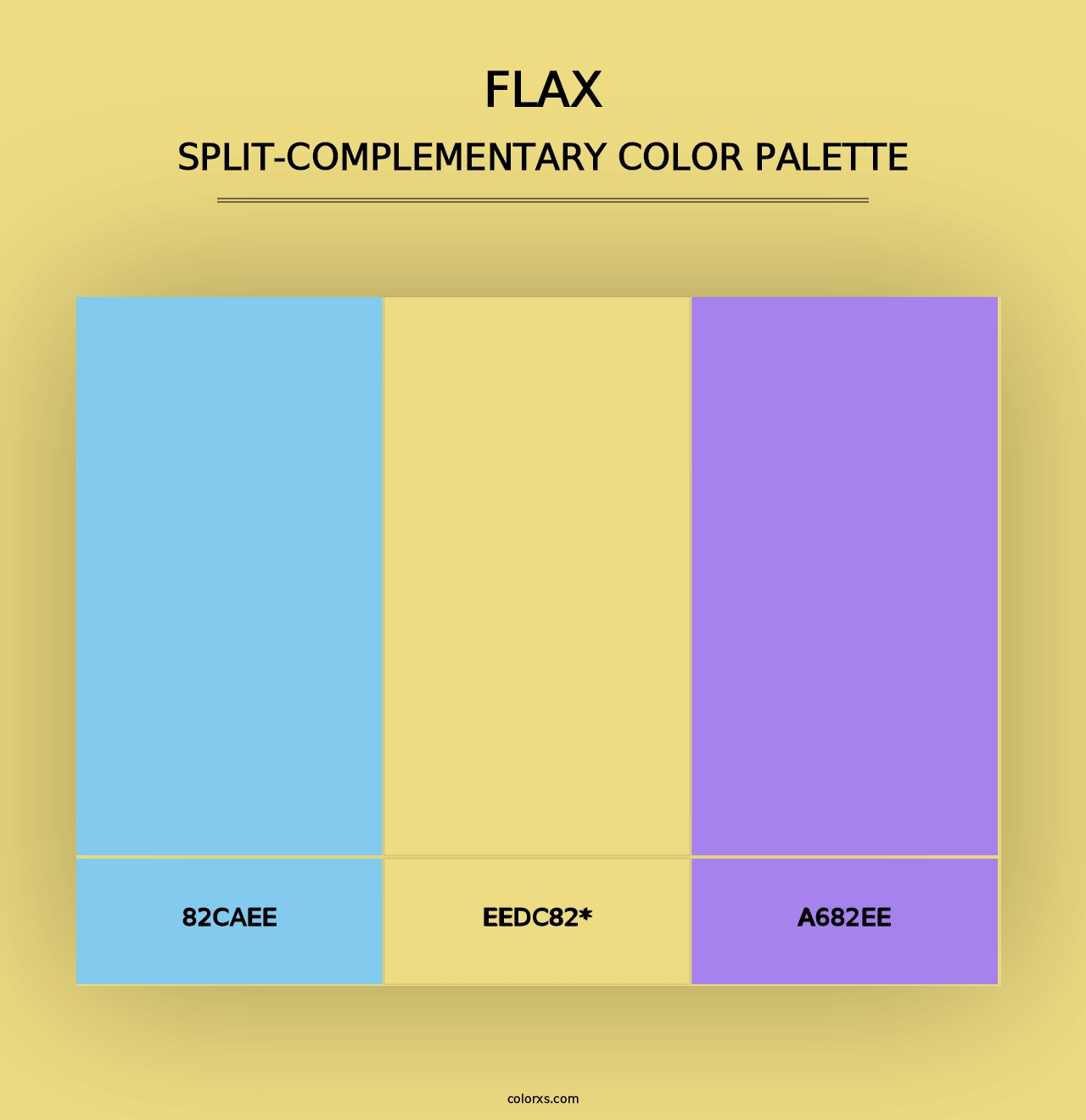 Flax - Split-Complementary Color Palette