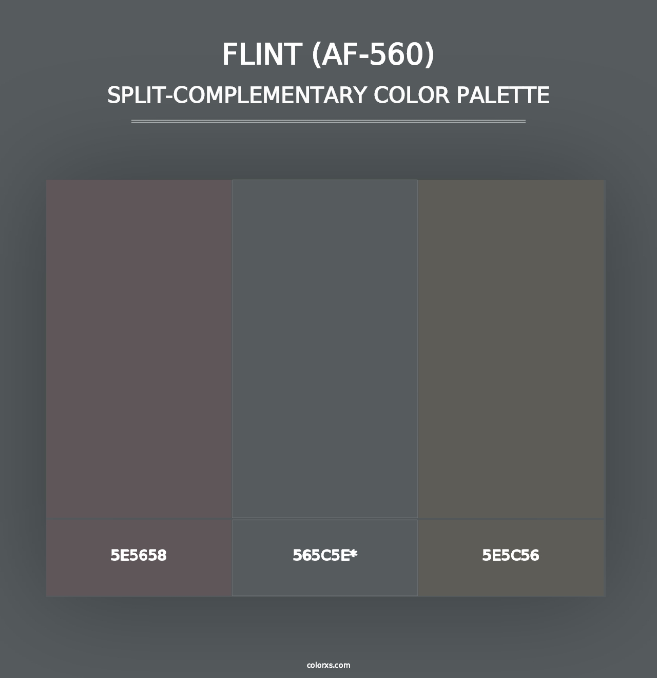 Flint (AF-560) - Split-Complementary Color Palette