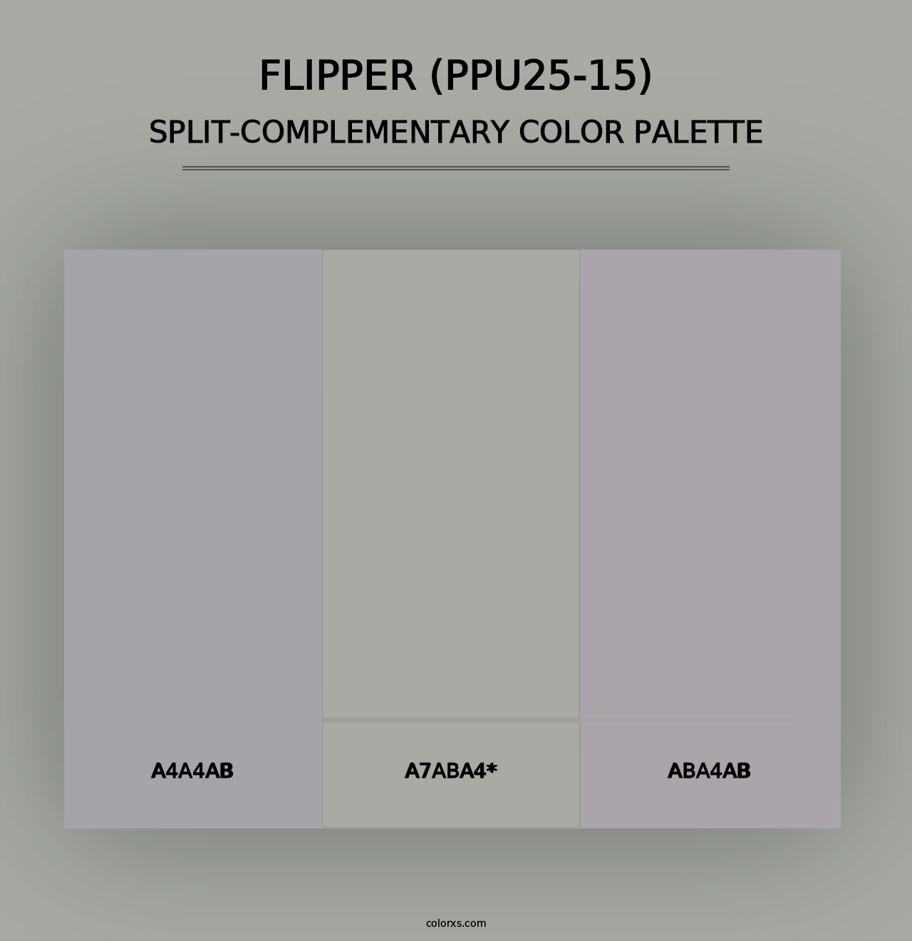 Flipper (PPU25-15) - Split-Complementary Color Palette