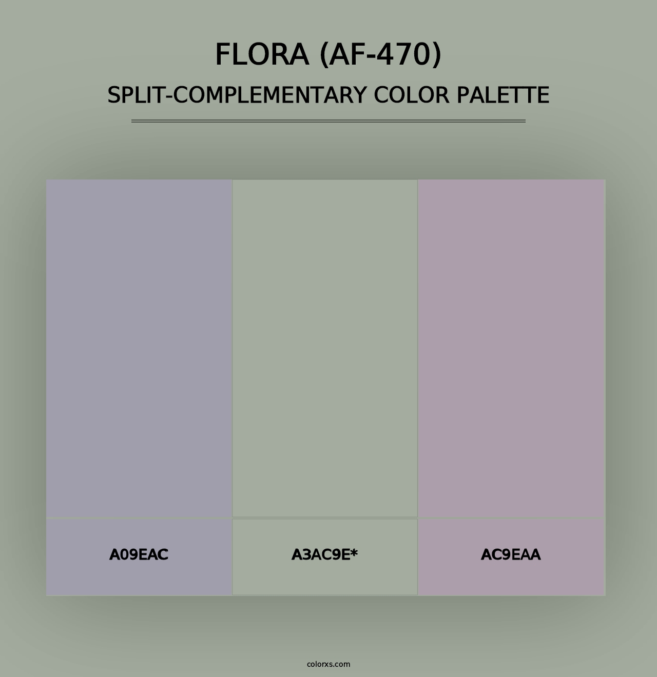 Flora (AF-470) - Split-Complementary Color Palette