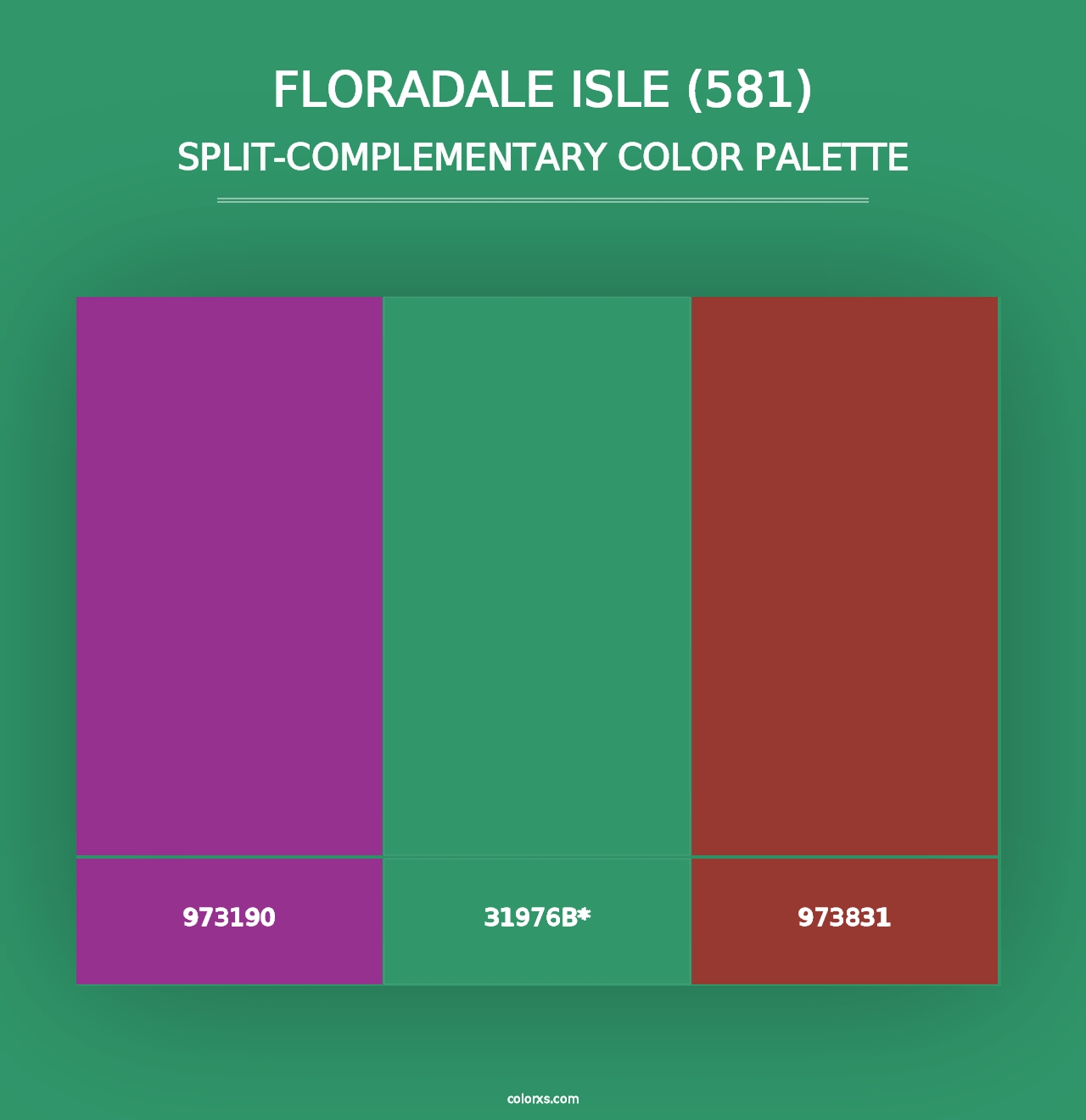 Floradale Isle (581) - Split-Complementary Color Palette