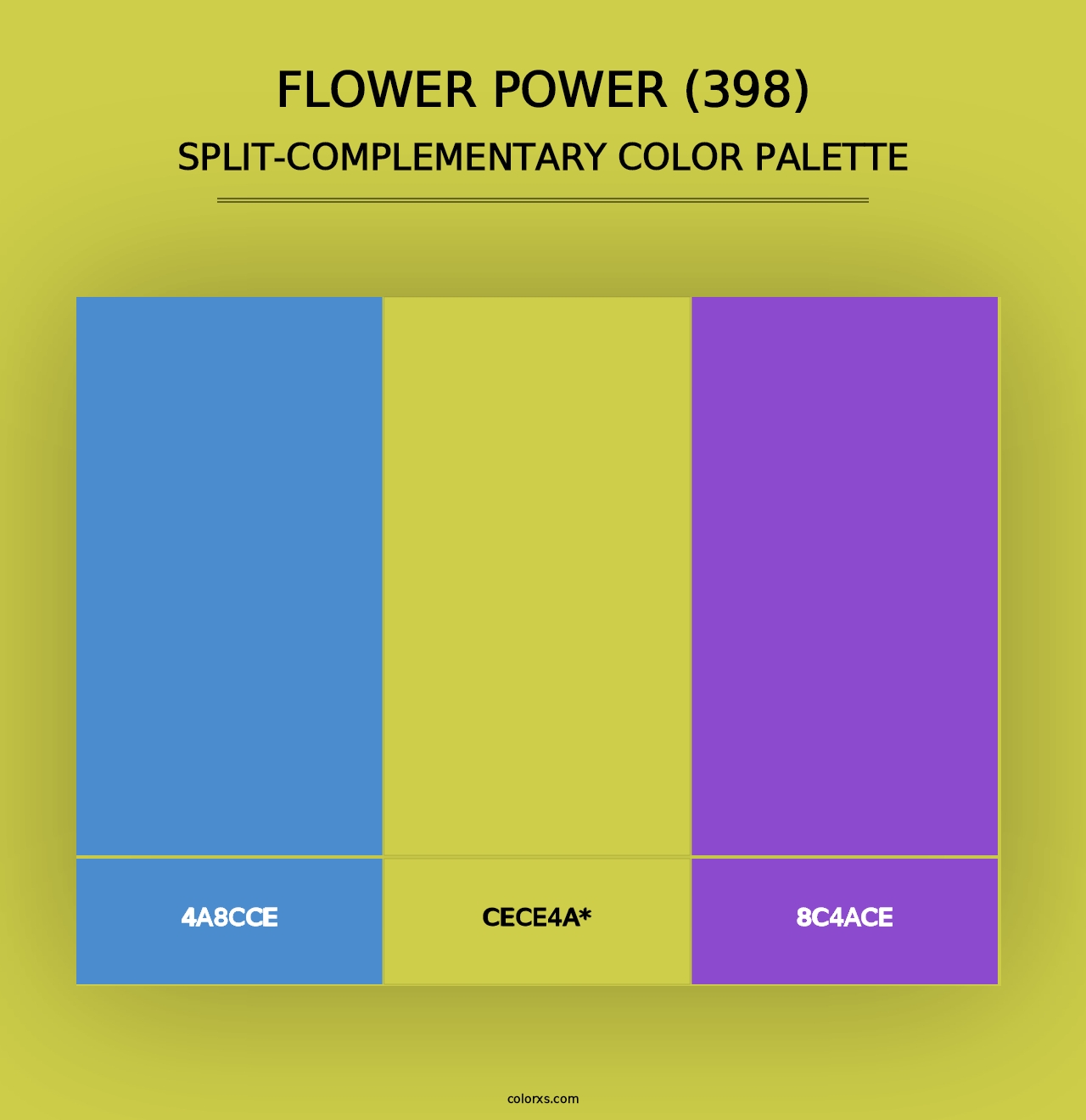 Flower Power (398) - Split-Complementary Color Palette