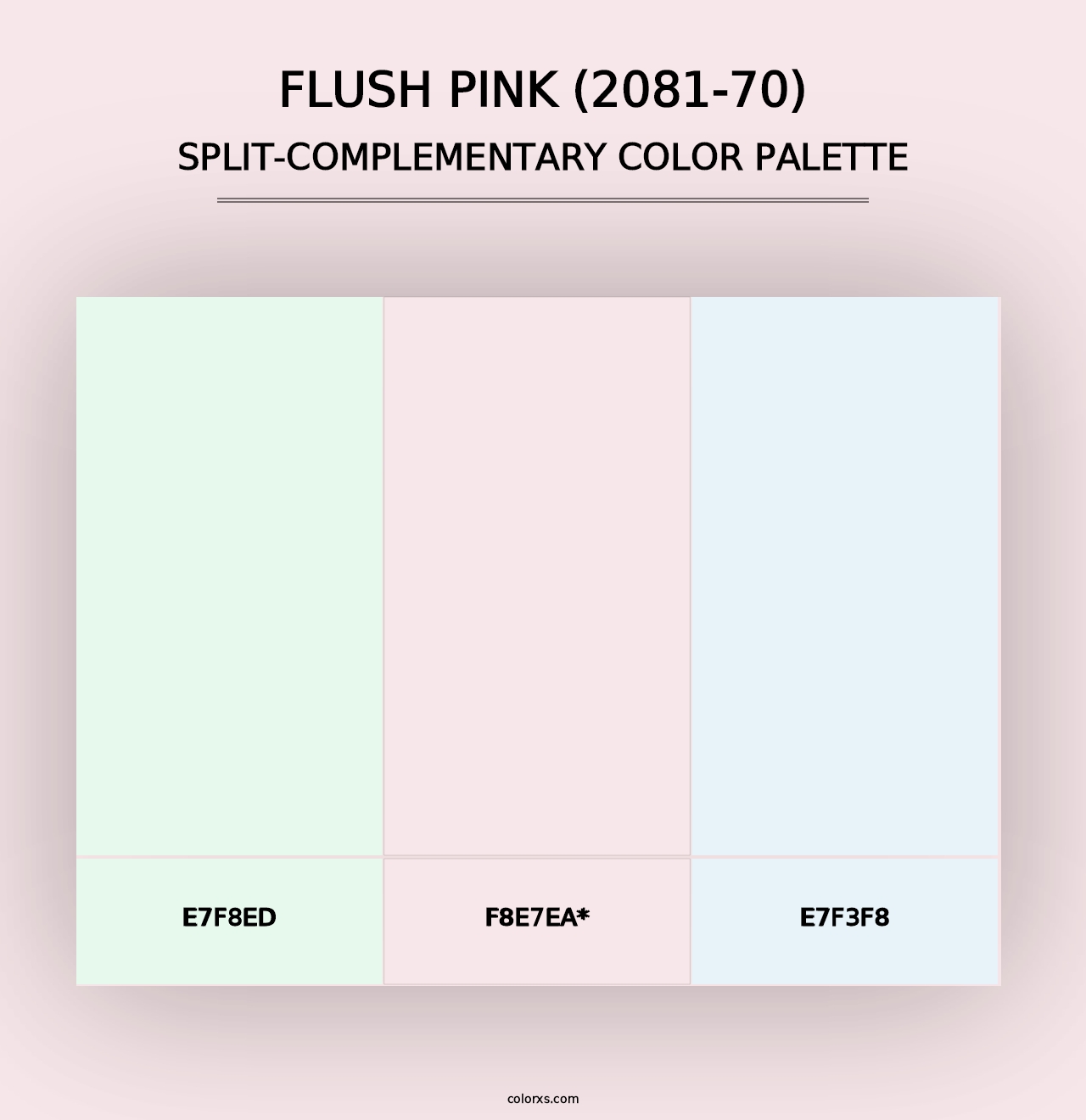 Flush Pink (2081-70) - Split-Complementary Color Palette