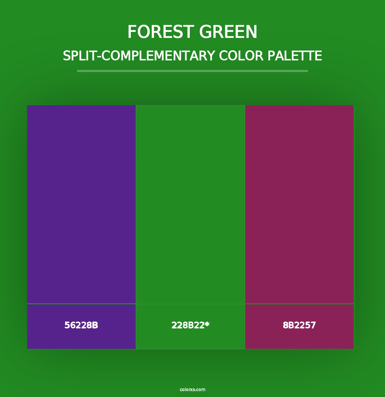 Forest green - Split-Complementary Color Palette