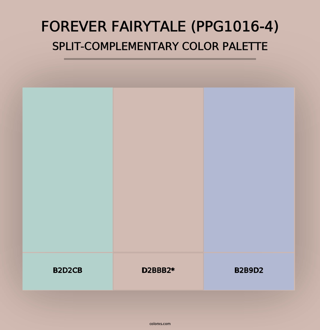 Forever Fairytale (PPG1016-4) - Split-Complementary Color Palette