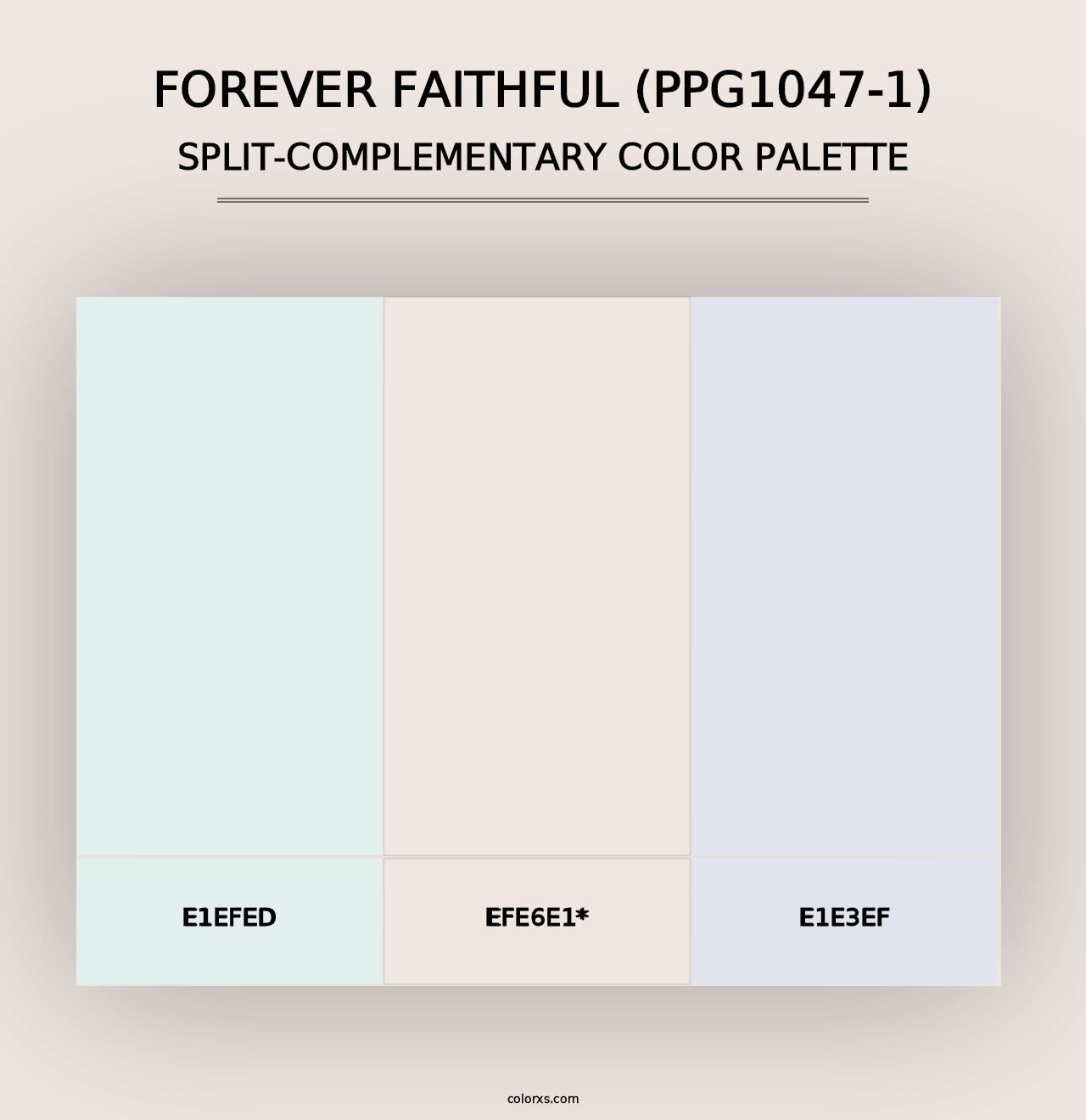 Forever Faithful (PPG1047-1) - Split-Complementary Color Palette