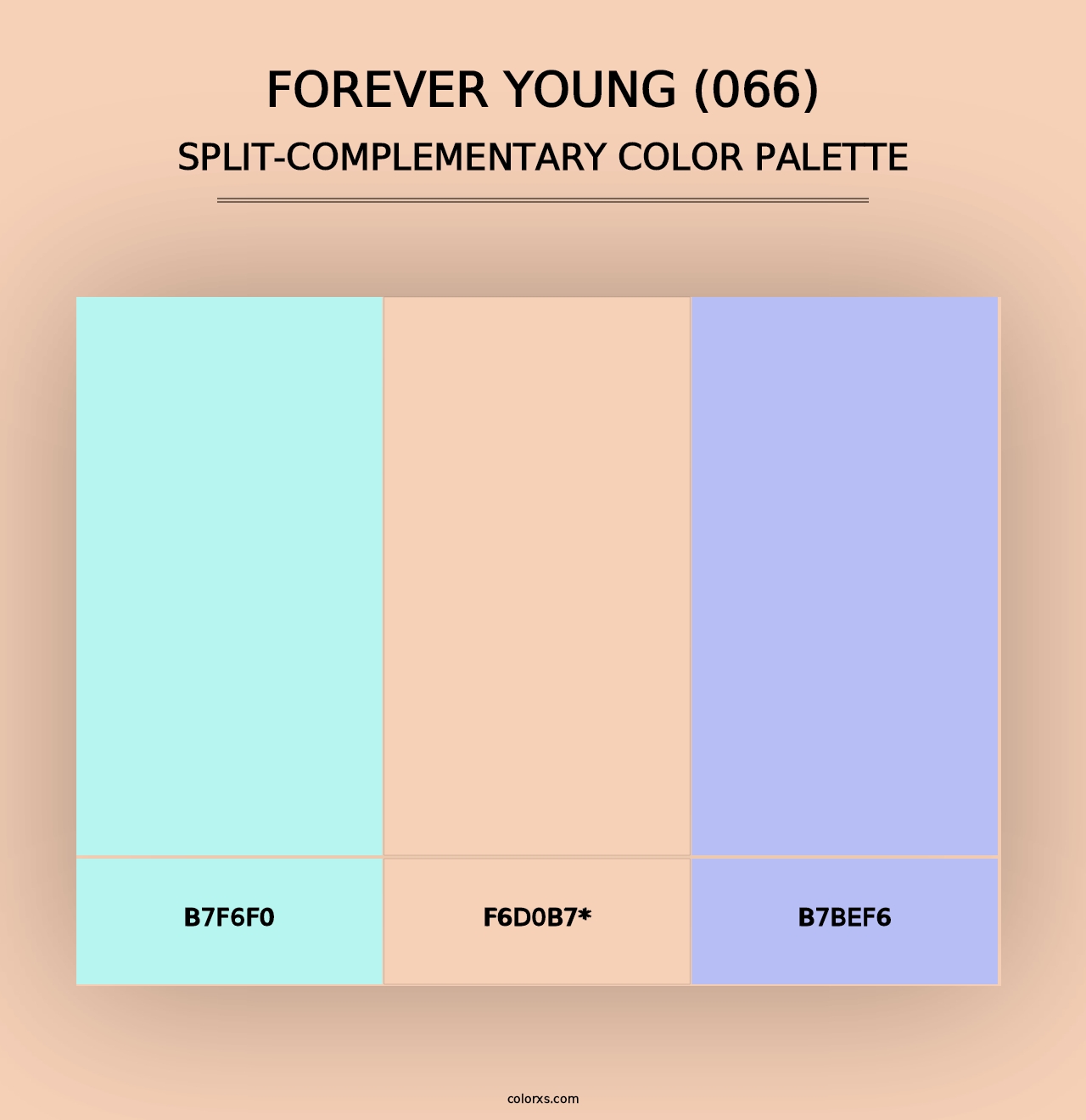 Forever Young (066) - Split-Complementary Color Palette