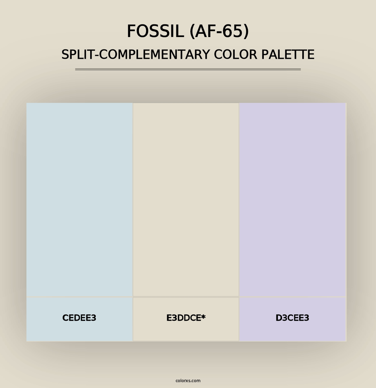 Fossil (AF-65) - Split-Complementary Color Palette