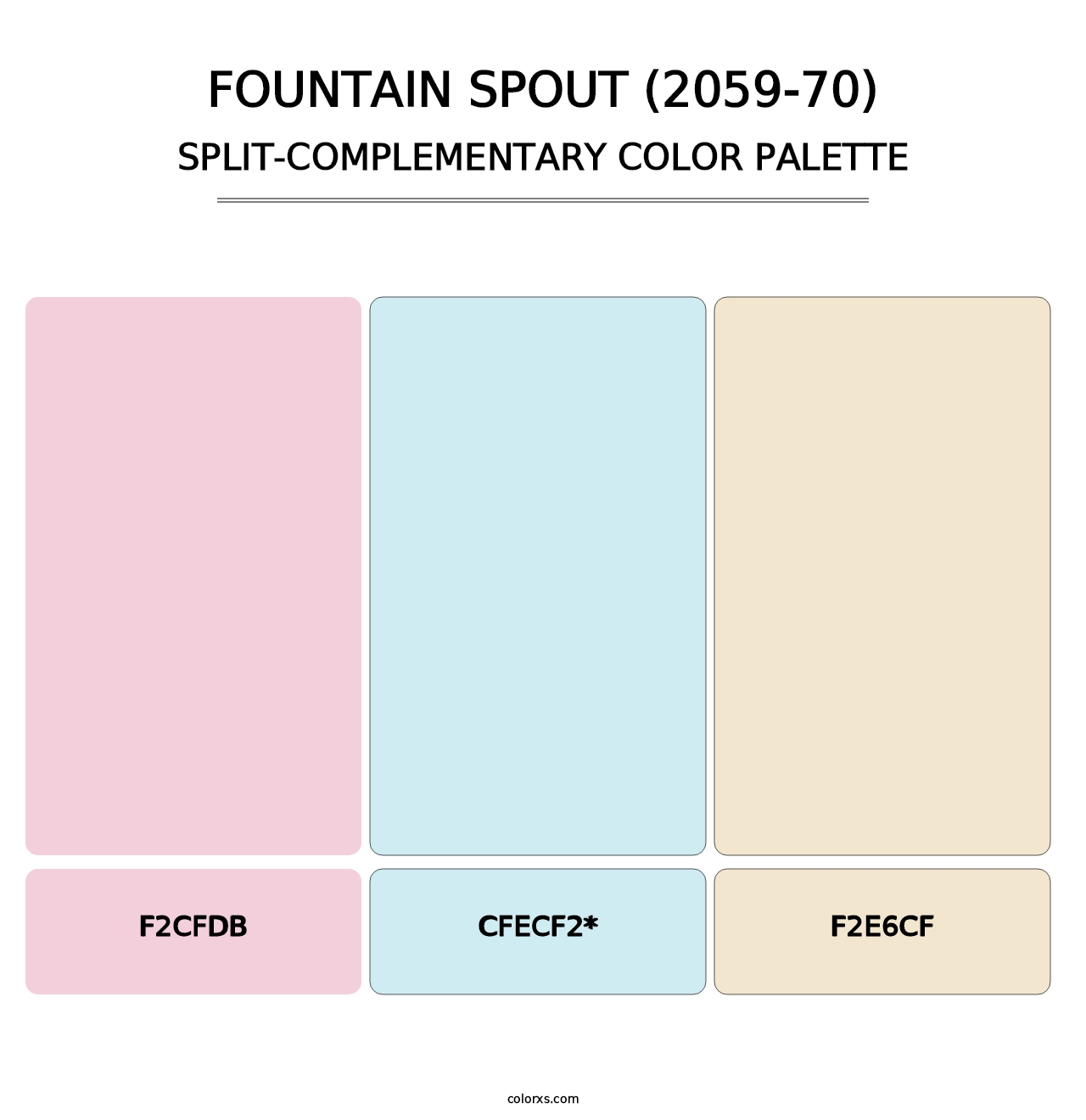 Fountain Spout (2059-70) - Split-Complementary Color Palette