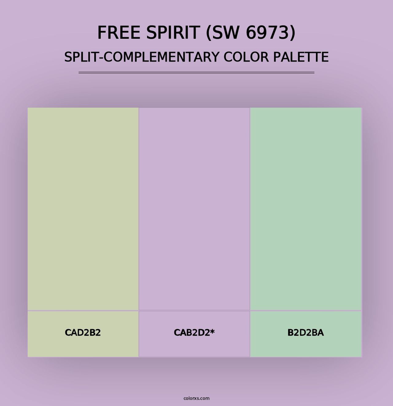 Free Spirit (SW 6973) - Split-Complementary Color Palette